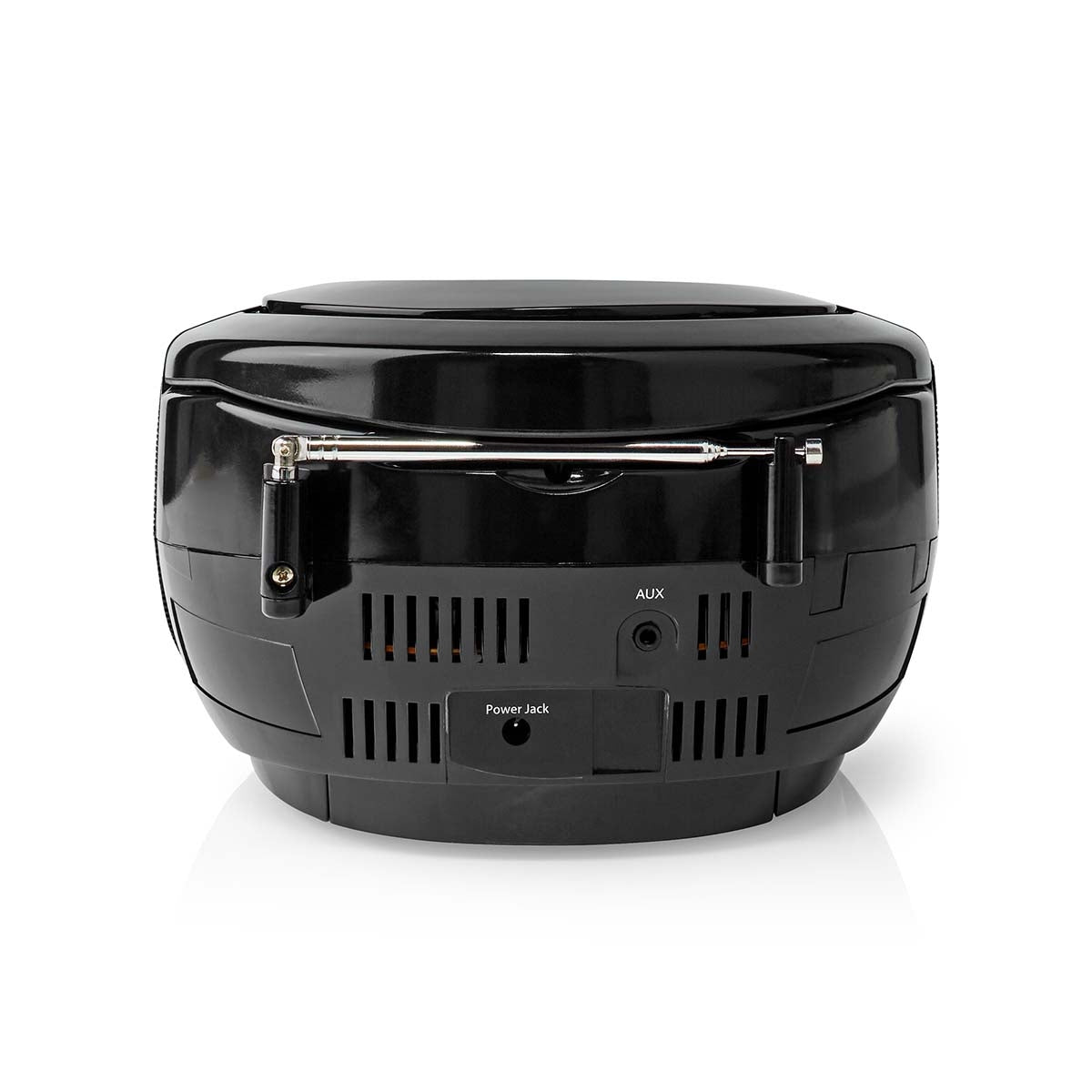 CD Player Boombox | Battery operated / Power adapter | Stereo | 9 W| Bluetooth® | FM | USB Playback | Carrying handle | Black