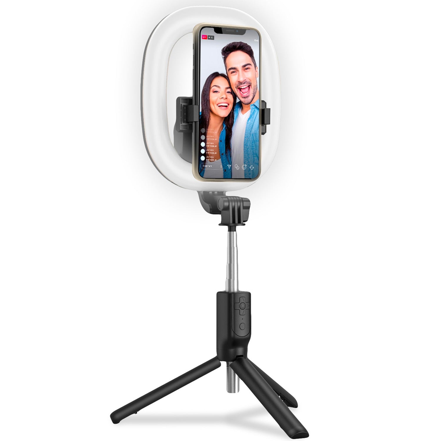 CLICKRINGBT Ring light with Tripod/Selfie stick