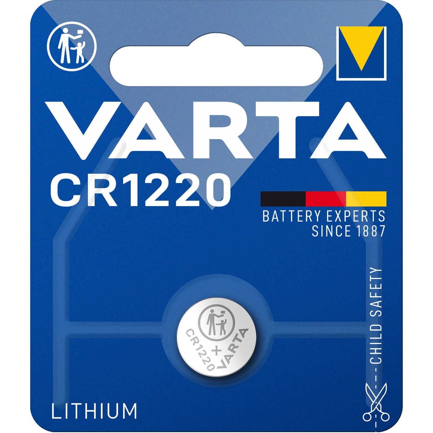 CR1220 3V Lithium Button cell battery 1-pack