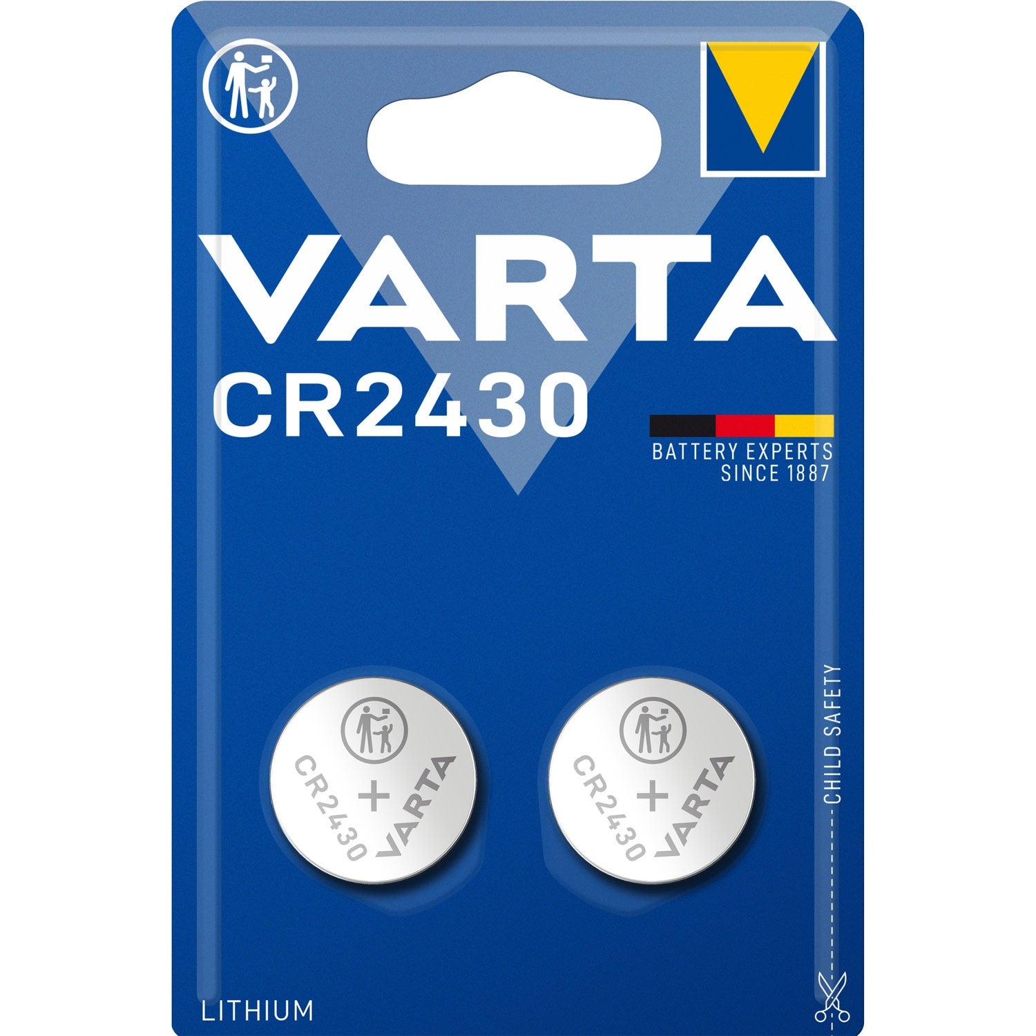 CR2430 3V Lithium Button cell battery 2-pack