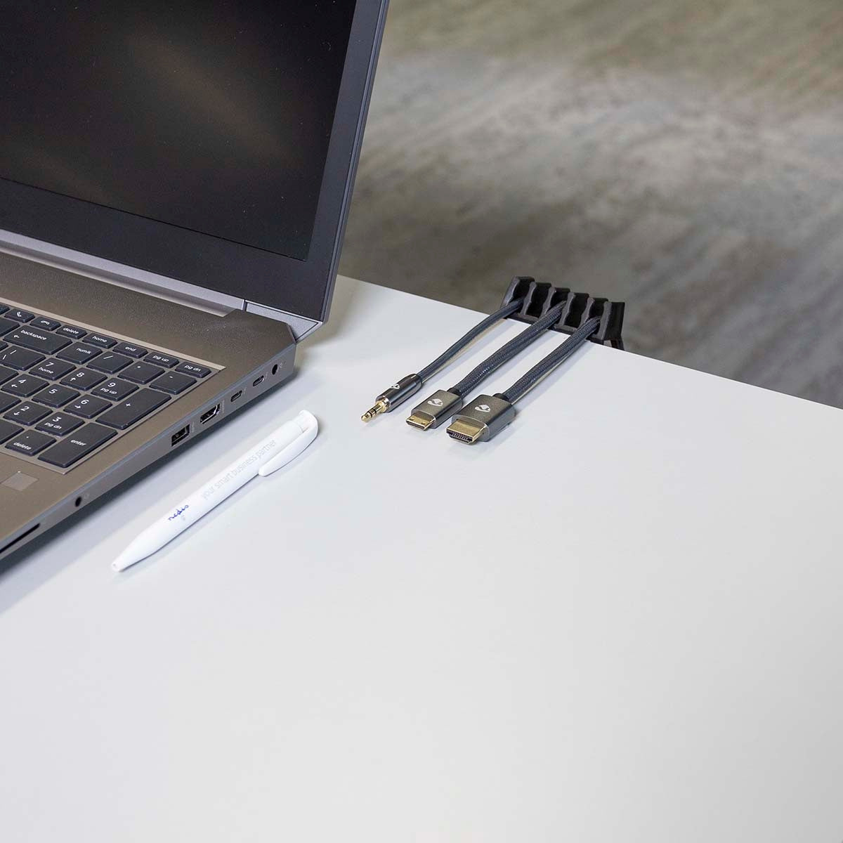 Cable Management | Cable clamp | Click and Go | 2 pcs. | Number of seats: 5 Discs | Maximum cable thickness: 7.1 mm | Polypropylene | Black