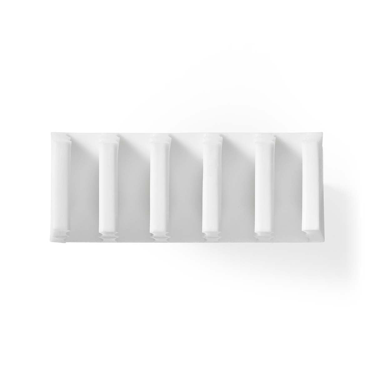 Cable Management | Cable clamp | Click and Go | 2 pcs. | Number of seats: 5 Discs | Maximum cable thickness: 7.1 mm | Polypropylene | White