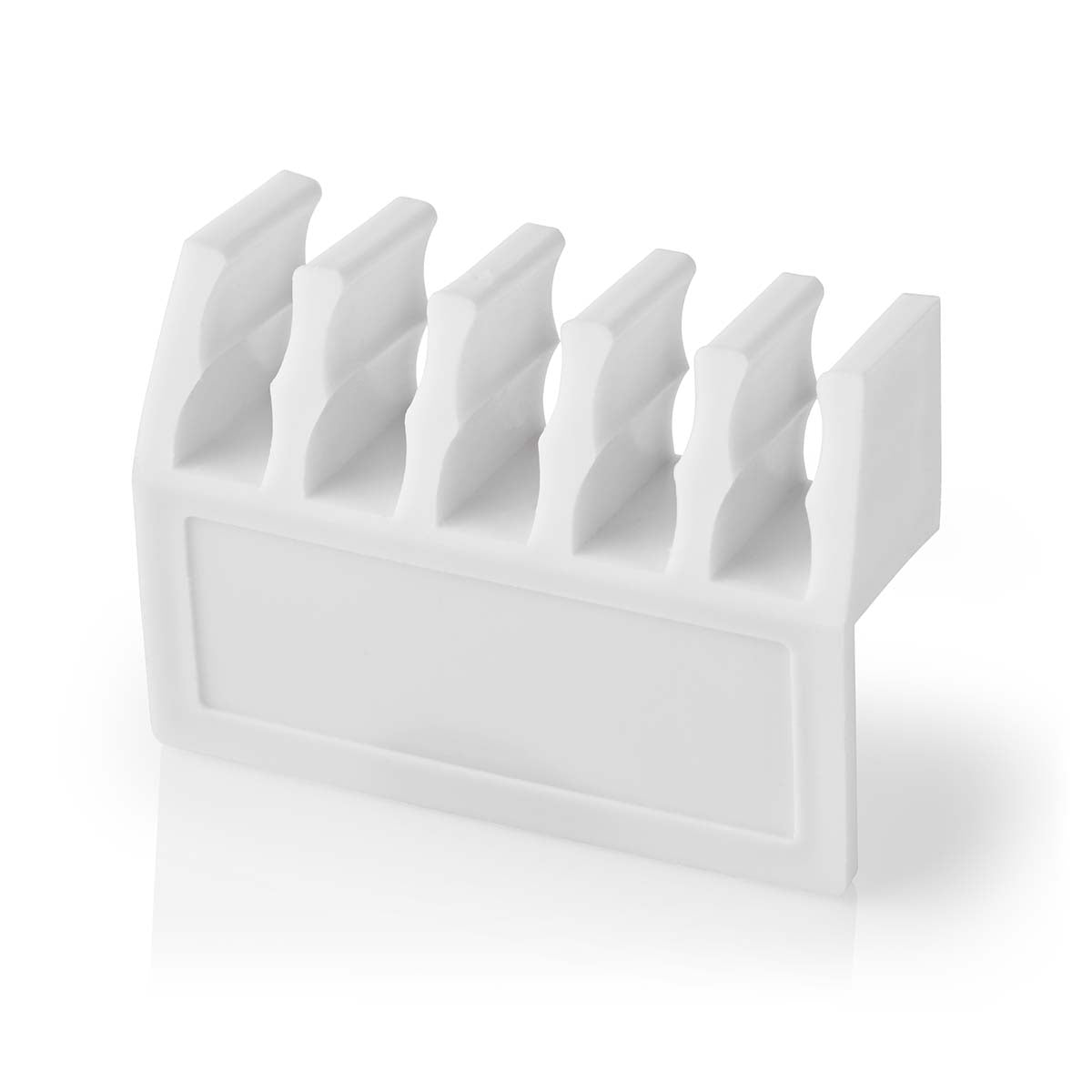 Cable Management | Cable clamp | Click and Go | 2 pcs. | Number of seats: 5 Discs | Maximum cable thickness: 7.1 mm | Polypropylene | White