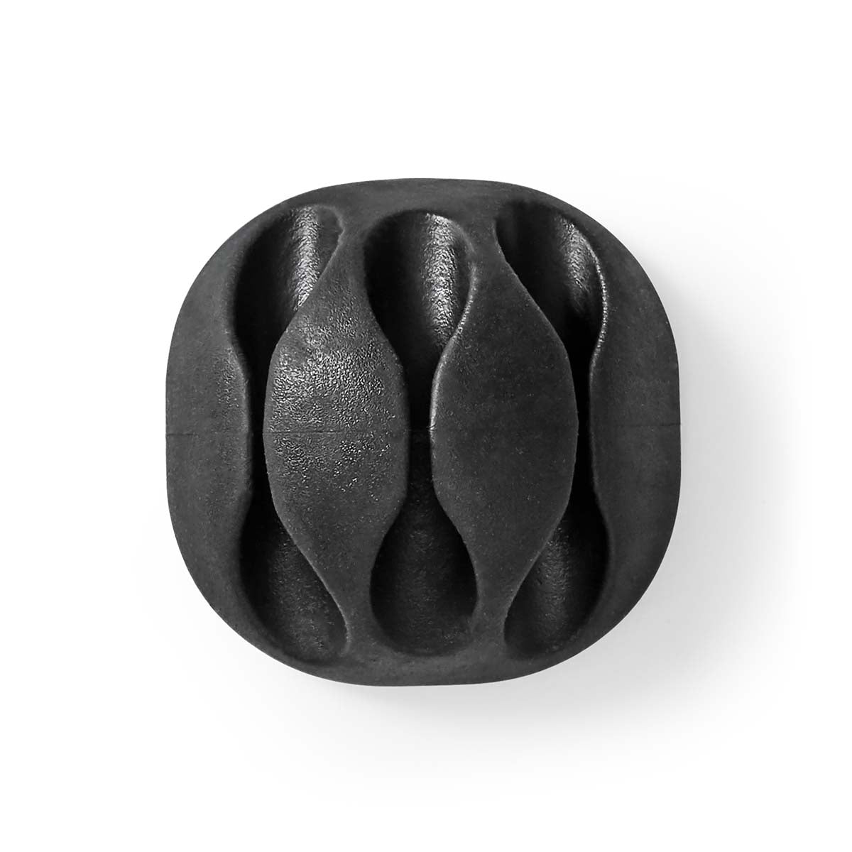 Cable Management | Cable clamp | Click and Go | 4 pcs. | Number of seats: 3 Discs | Maximum cable thickness: 5.3 mm | TPE | Black