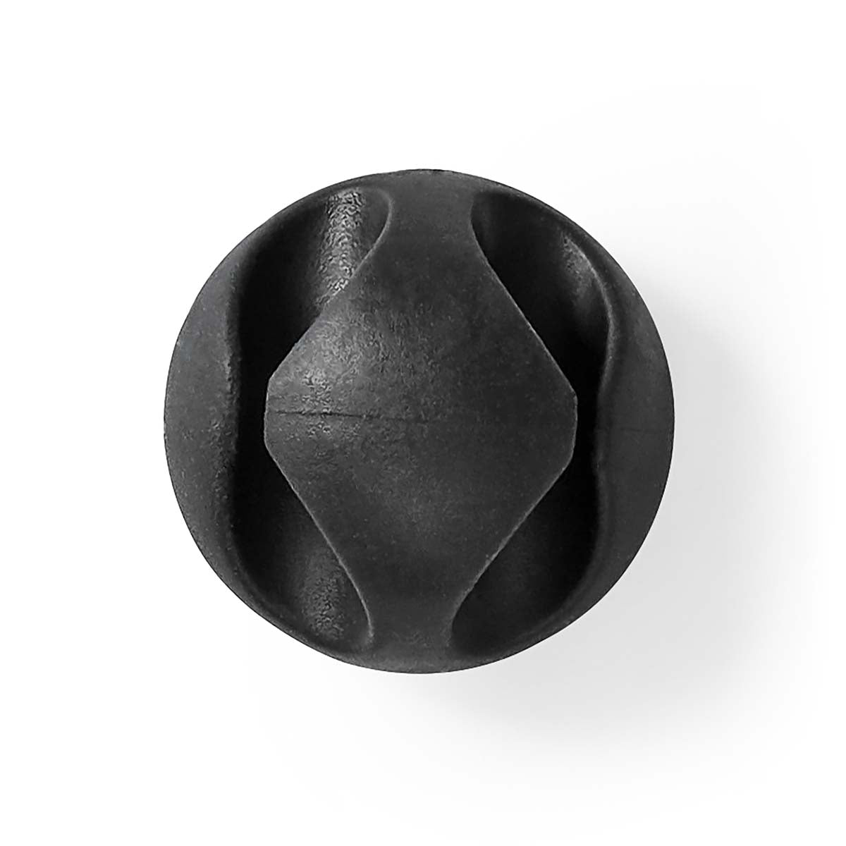 Cable Management | Cable clamp | Click and Go | 6 pcs. | Number of seats: 2 Discs | Maximum cable thickness: 5.3 mm | TPE | Black