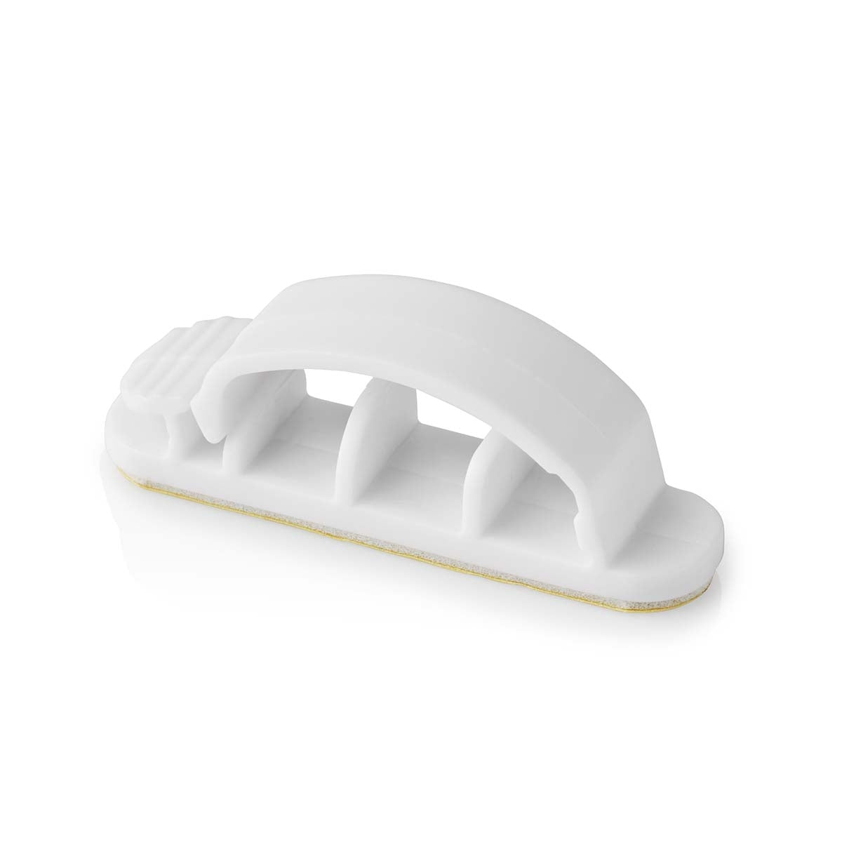 Cable Management | Cable clamp | Locked | 3 pcs. | Number of seats: 3 Discs | Maximum cable thickness: 7.5 mm | Polypropylene | White