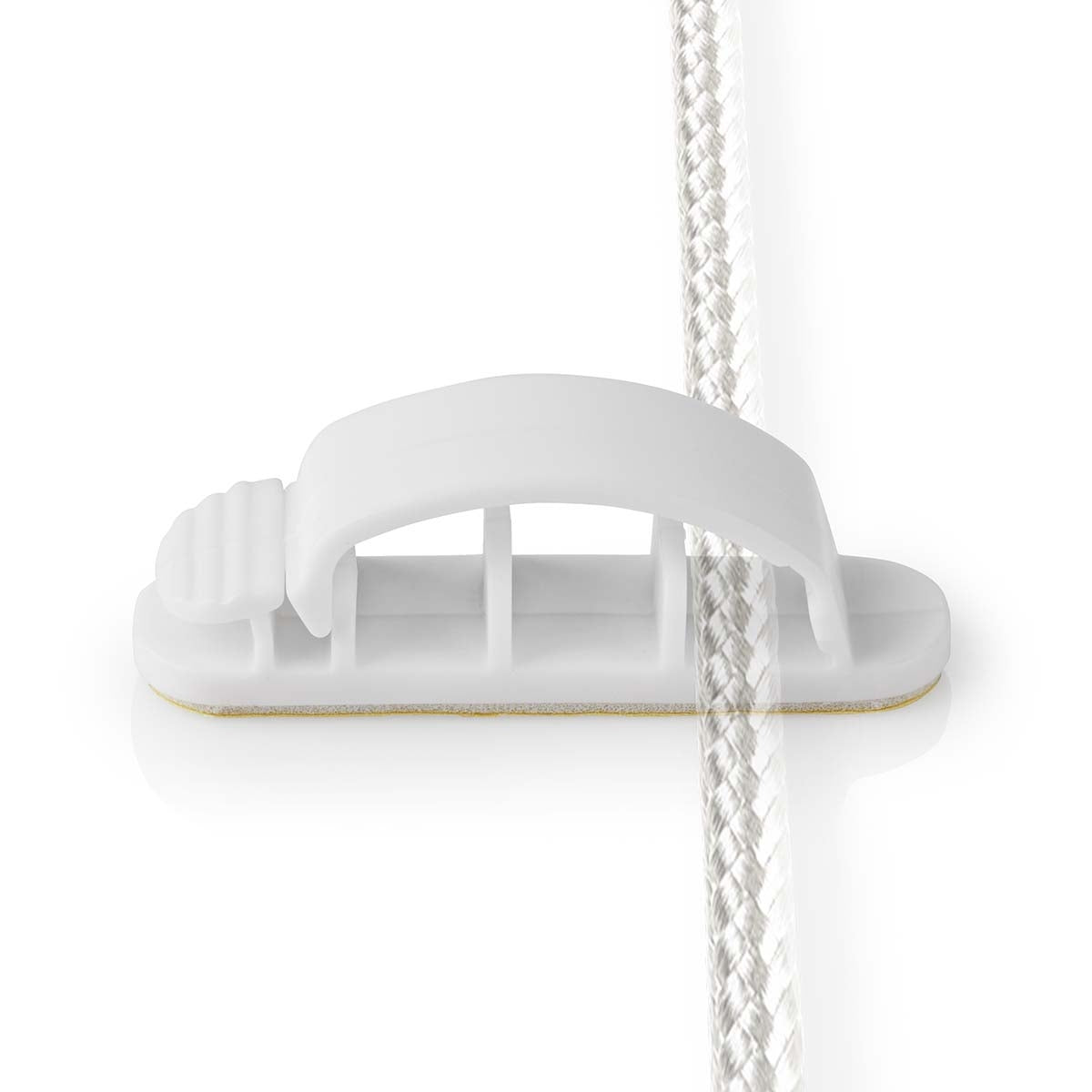 Cable Management | Cable clamp | Locked | 3 pcs. | Number of seats: 3 Discs | Maximum cable thickness: 7.5 mm | Polypropylene | White