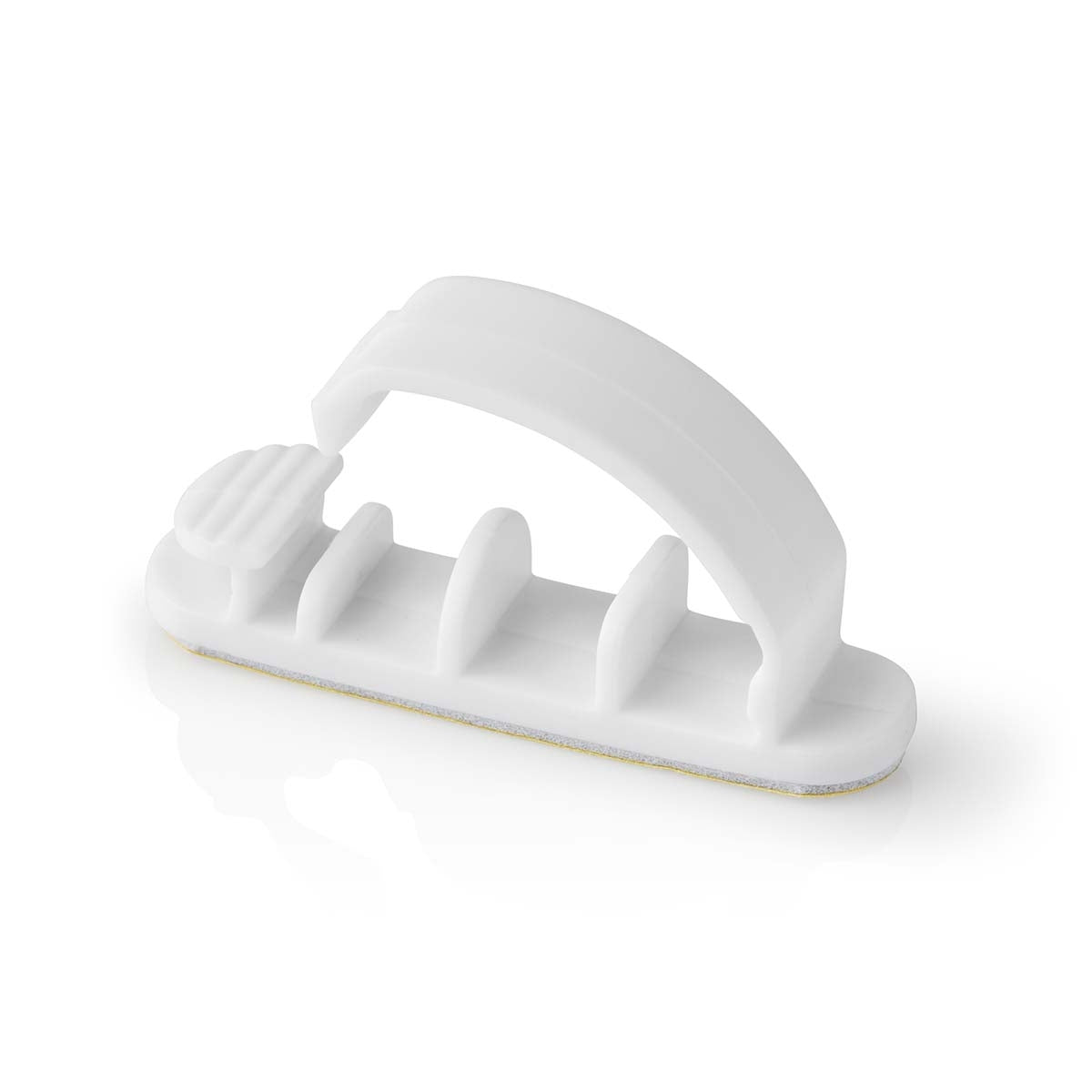 Cable Management | Cable clamp | Locked | 3 pcs. | Number of seats: 3 Discs | Maximum cable thickness: 7.5 mm | Polypropylene | White