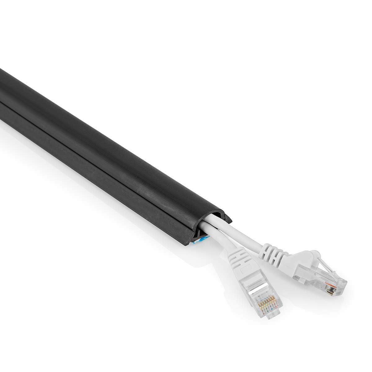 Cable Management | Channel | 1 pc. | Maximum cable thickness: 12 mm | PVC | Black