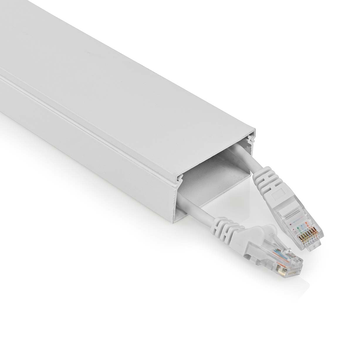Cable Management | Channel | 1 pc. | Maximum cable thickness: 25 mm | Aluminum | White