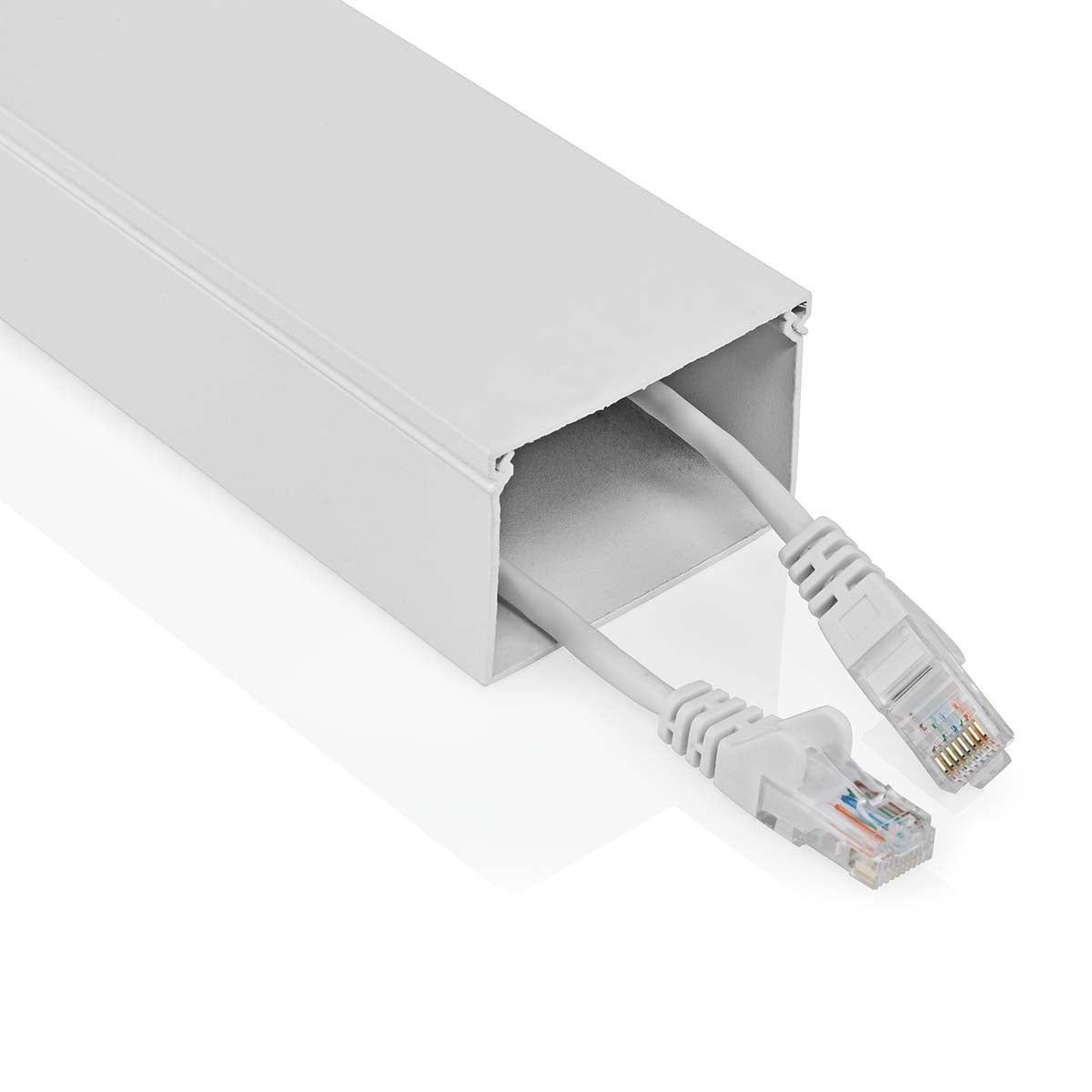 Cable Management | Channel | 1 pc. | Maximum cable thickness: 40 mm | Aluminum | White