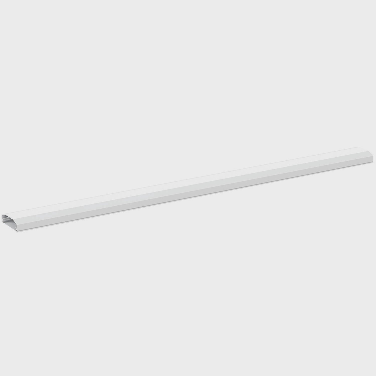 Cable Management Channel, 75x6x2 cm, White PVC