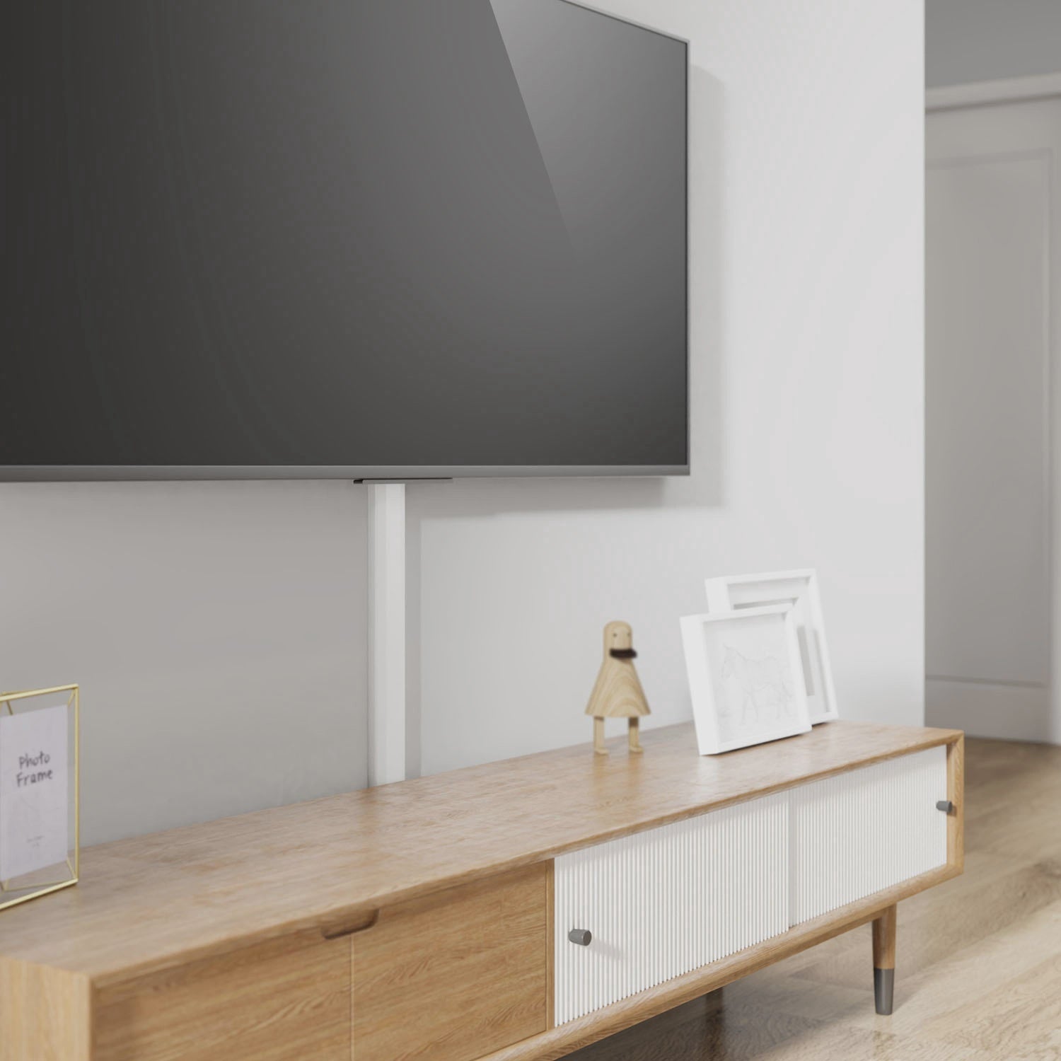 Cable Management Channel, 75x6x2 cm, White PVC