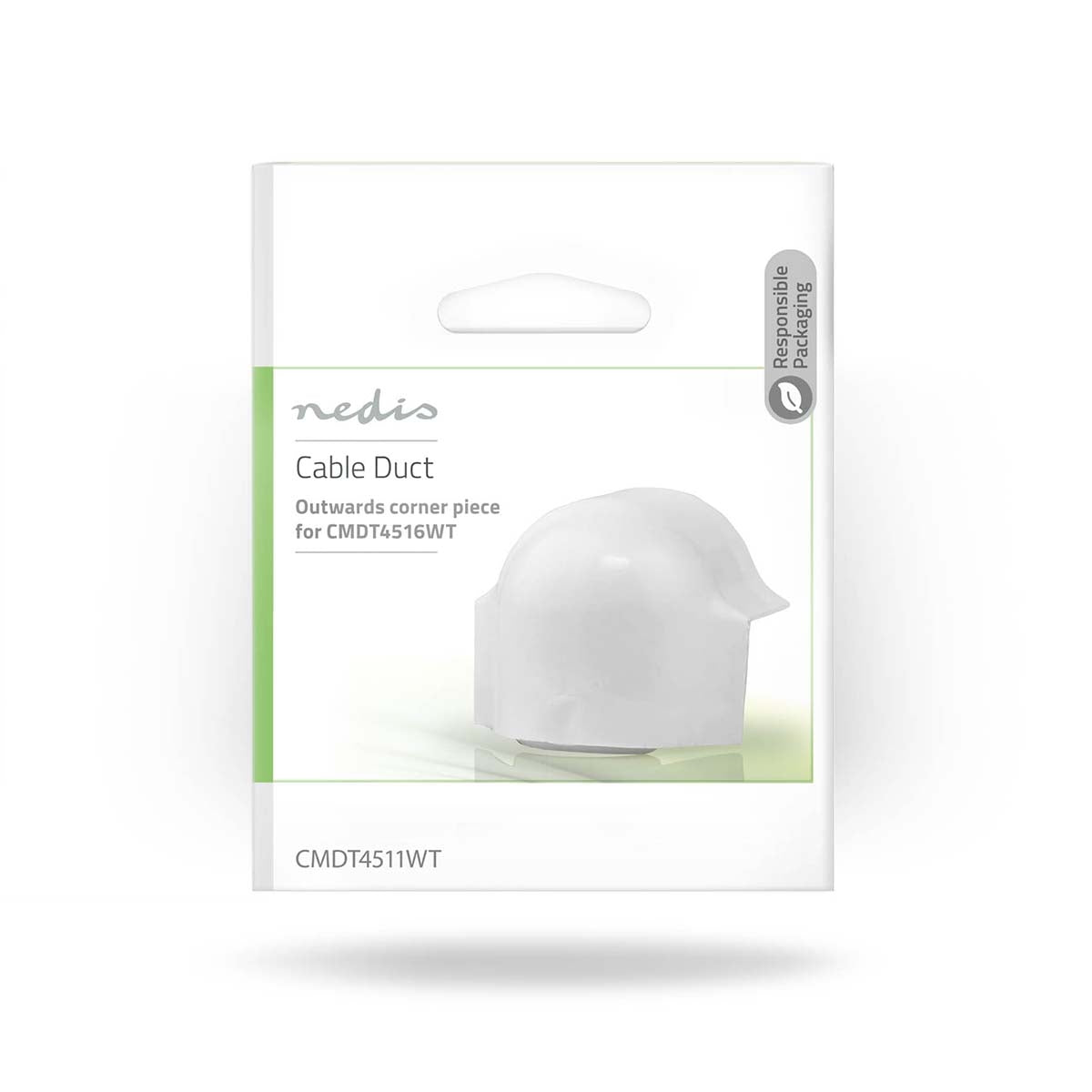 Cable Management | Channel | Over the corner | 1 pc. | PVC | White