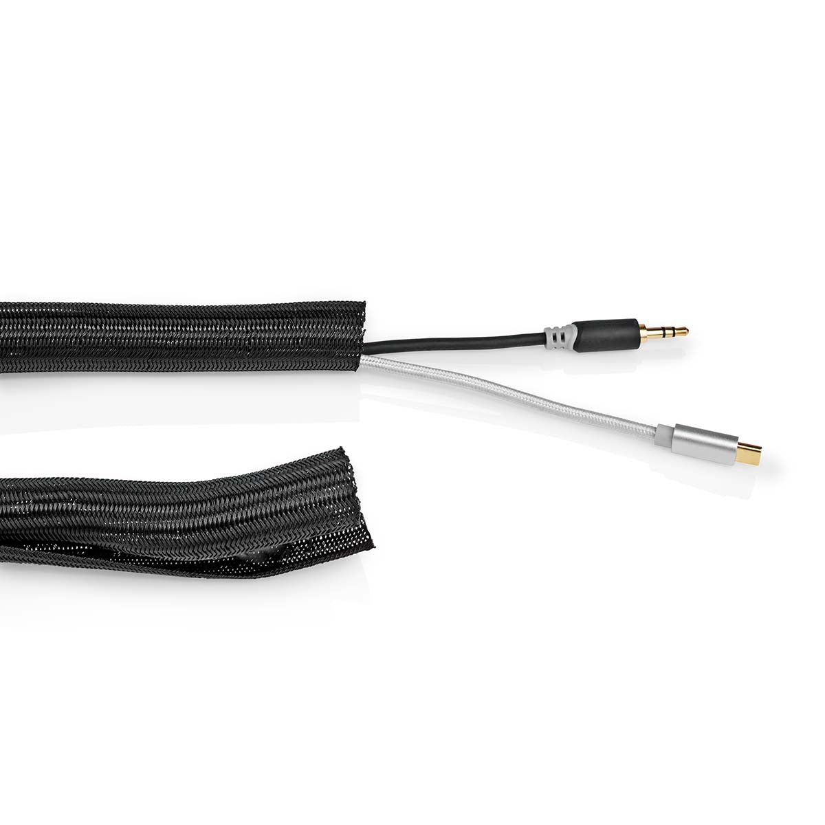 Cable Management | Sleeve | 1 pc. | Maximum cable thickness: 15 mm | Nylon | Black