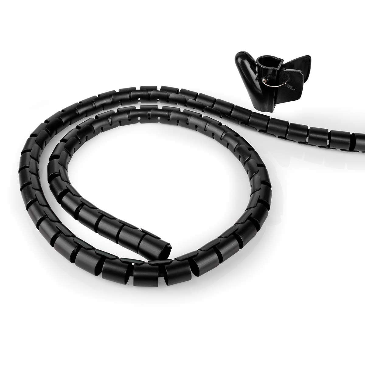Cable Management | Spiral sleeve | 1 pc. | Maximum cable thickness: 32 mm | PE | Black