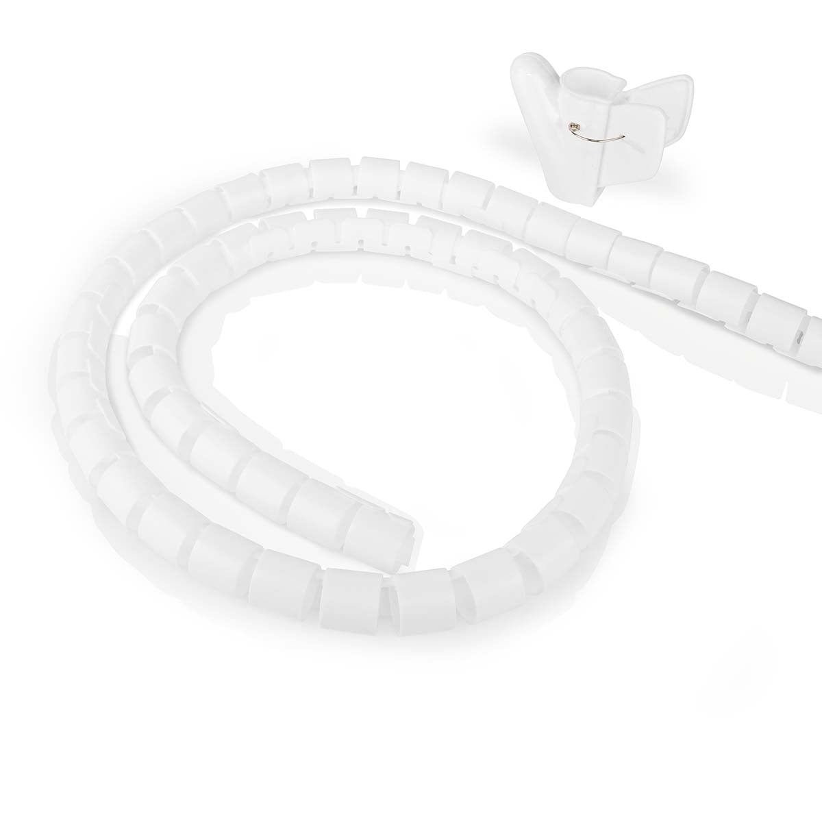 Cable Management | Spiral sleeve | 1 pc. | Maximum cable thickness: 32 mm | PE | White