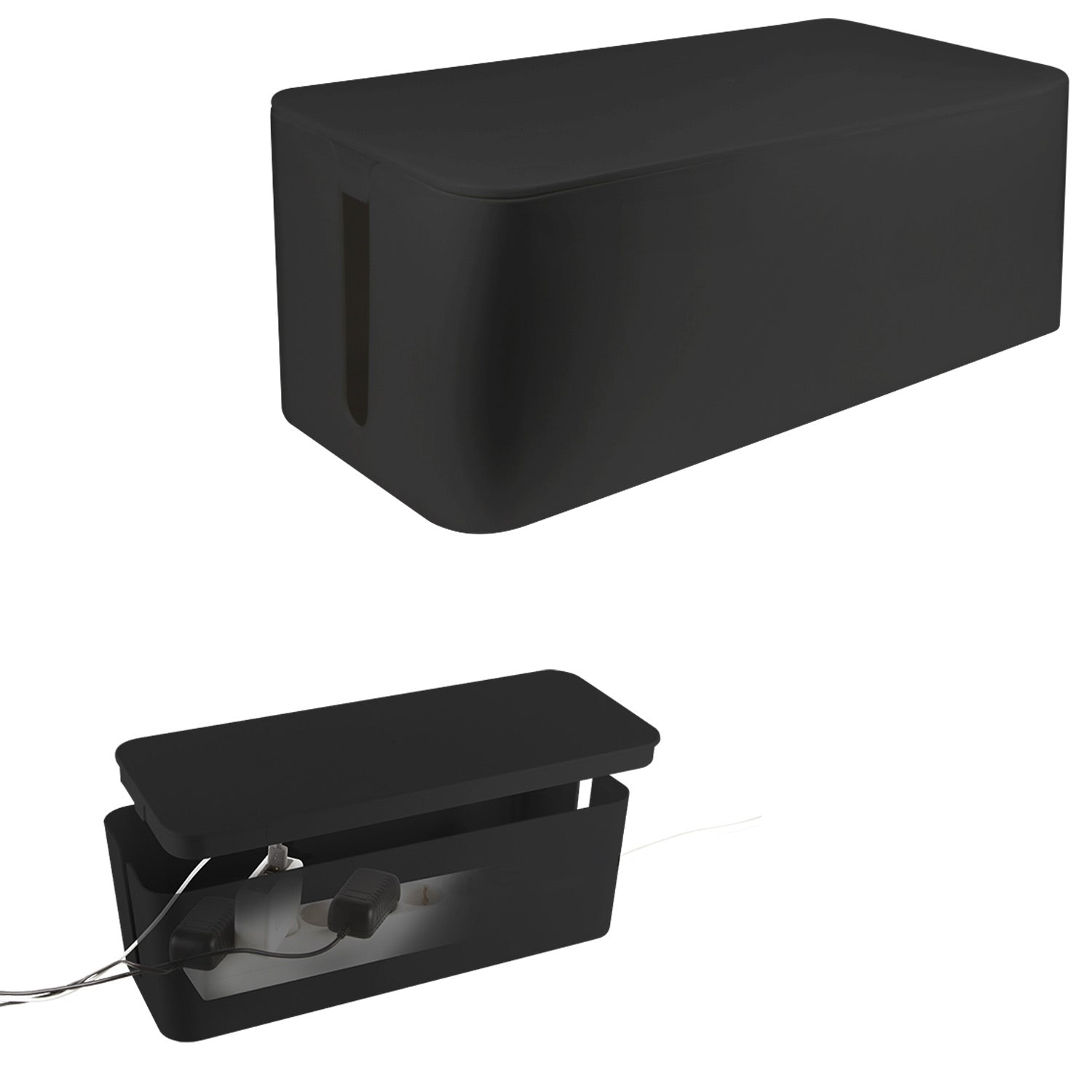 Cable box - Cable hide L Black