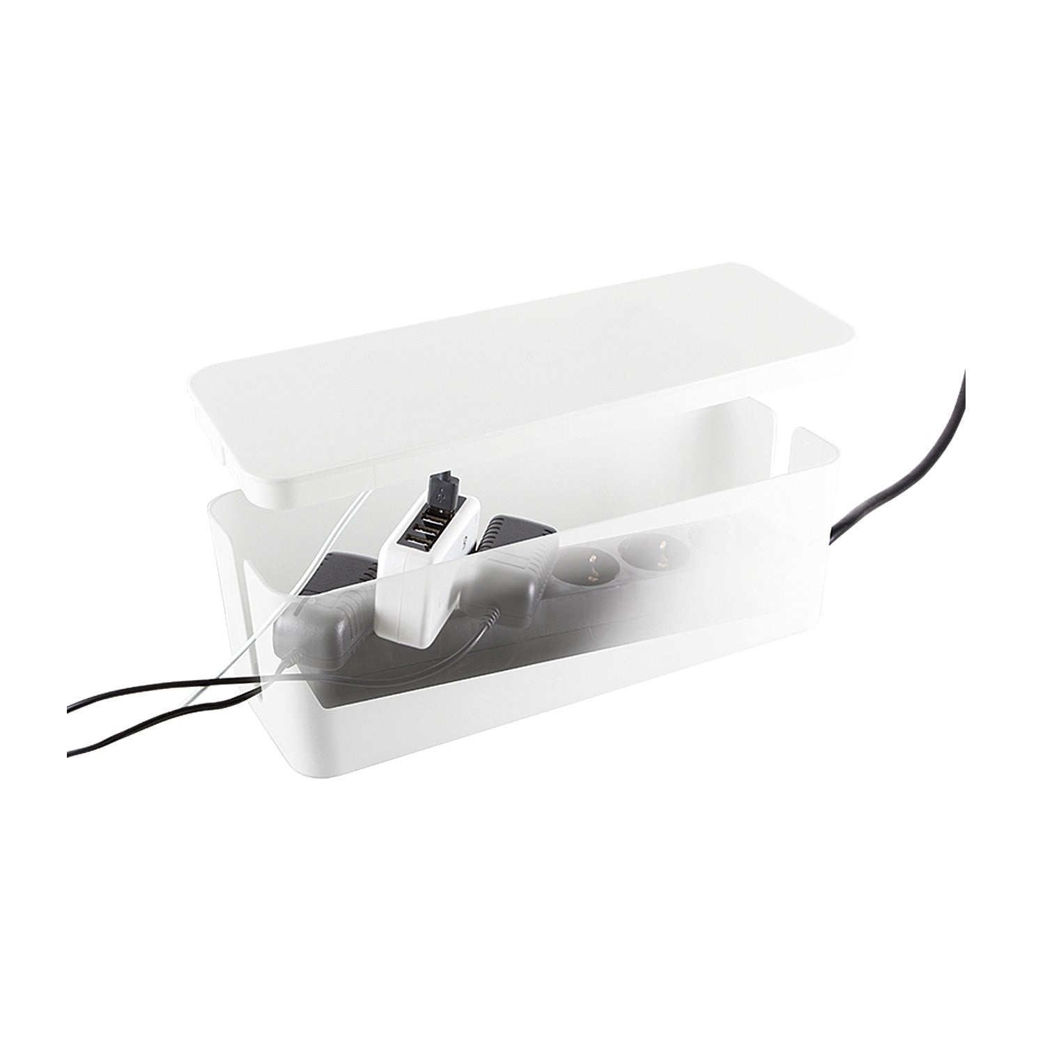 Cable box - Cable hide L White