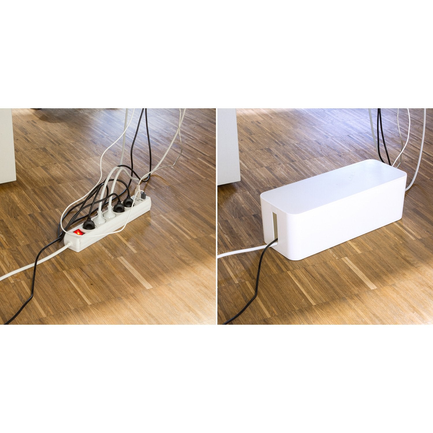 Cable box - Cable hide L White