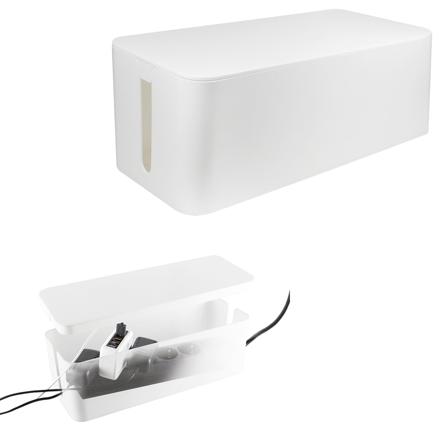 Cable box - Cable hide L White