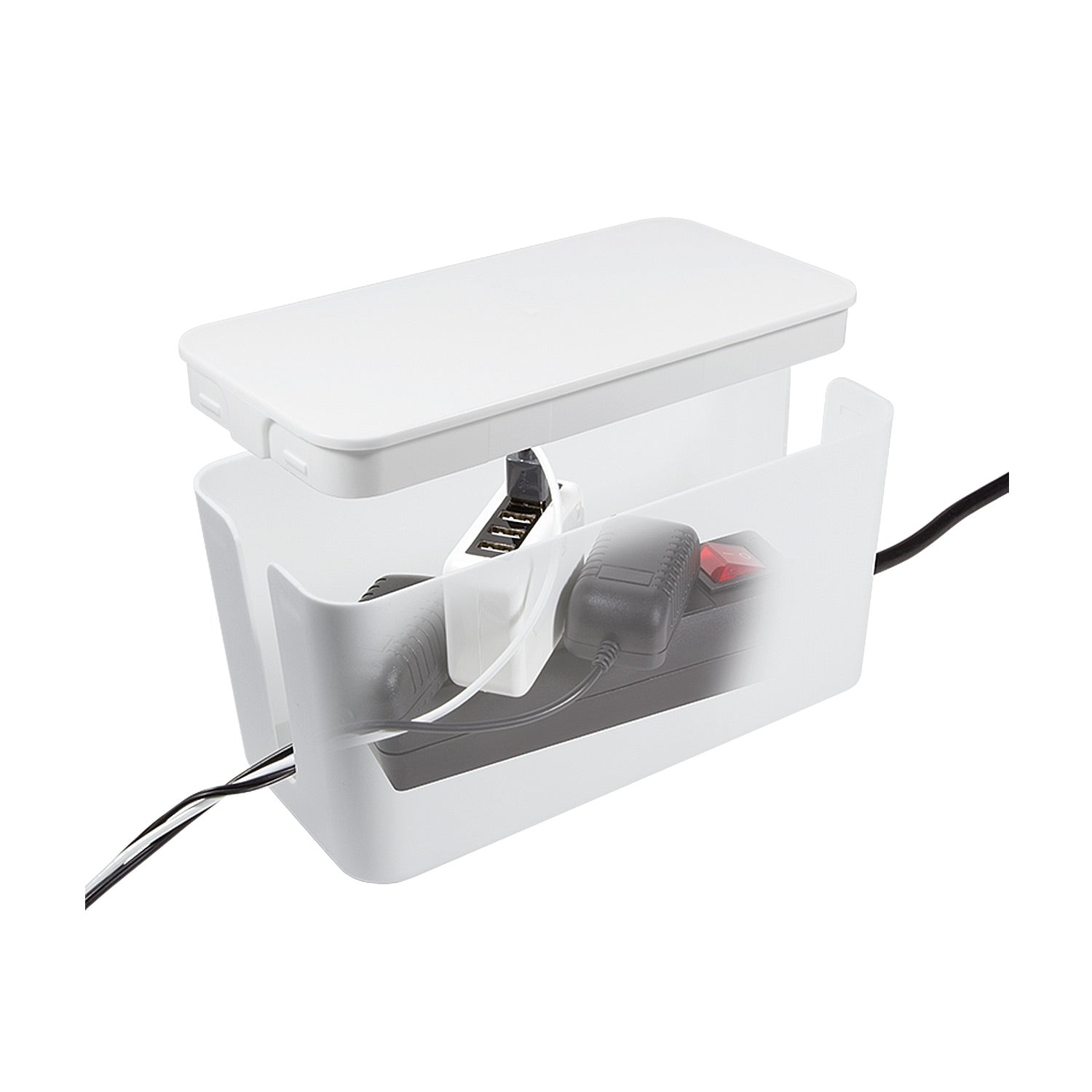 Cable box - Cable hide S White