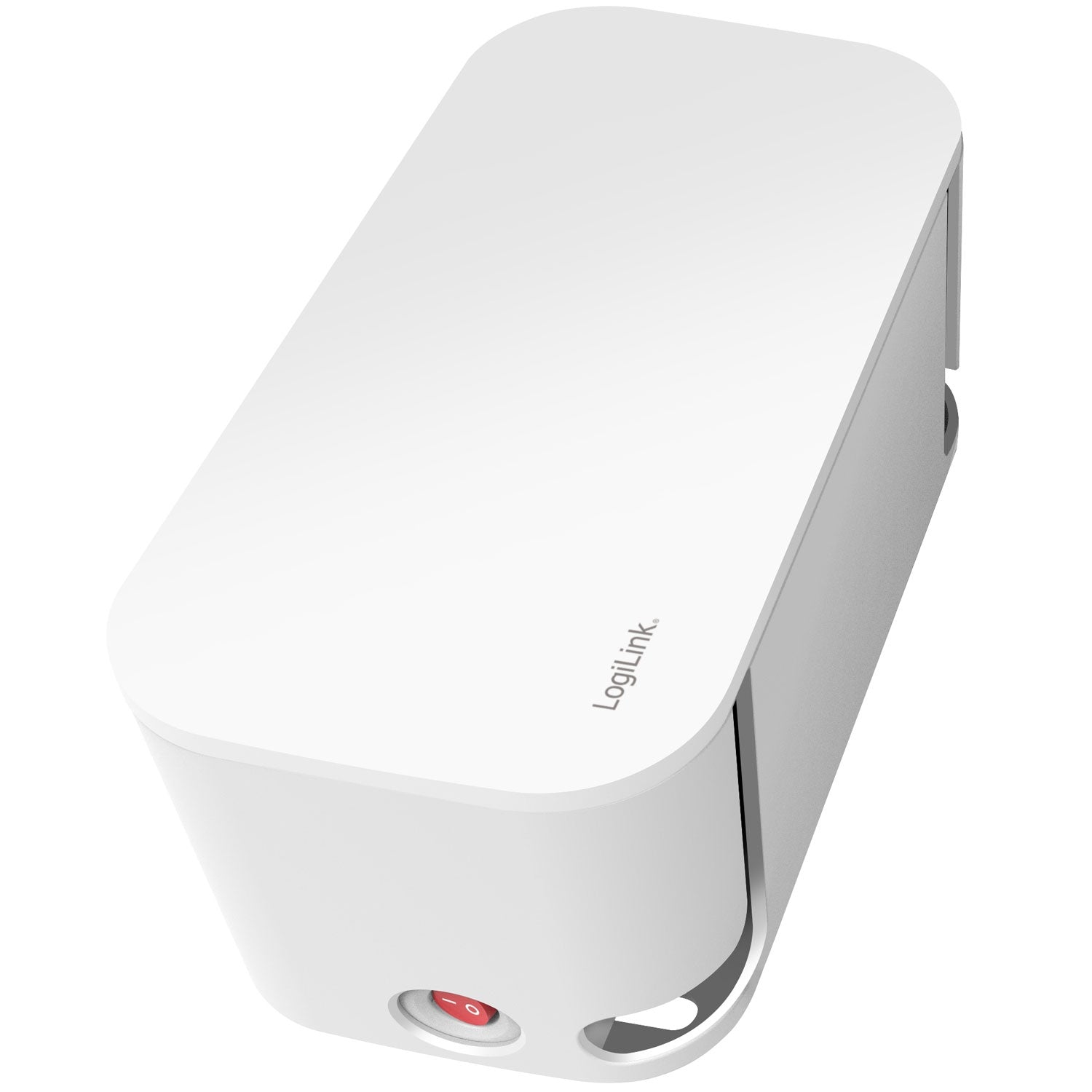 Cable box - Cable hider with branch socket + USB-A/USB-C charging White