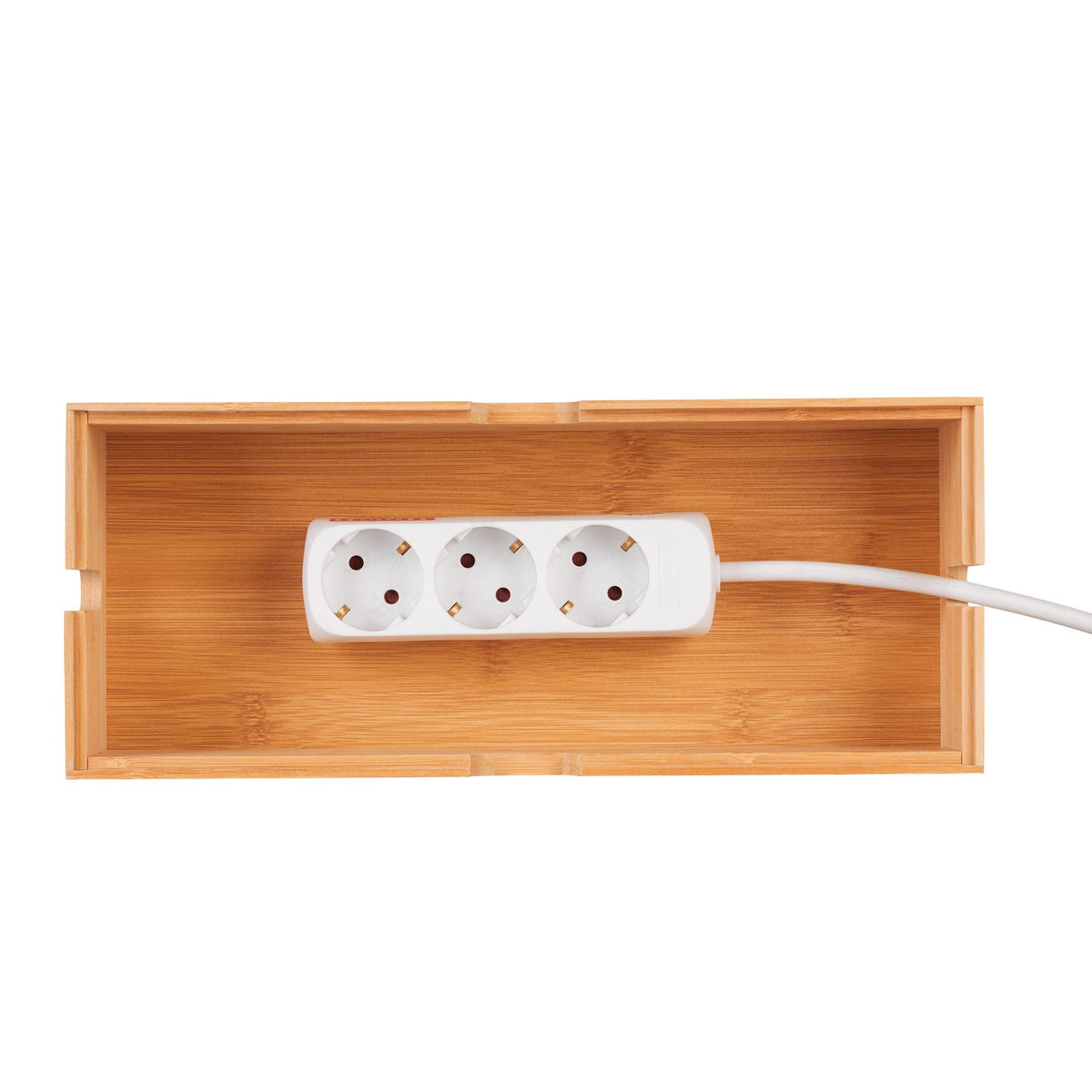 Cable box in bamboo