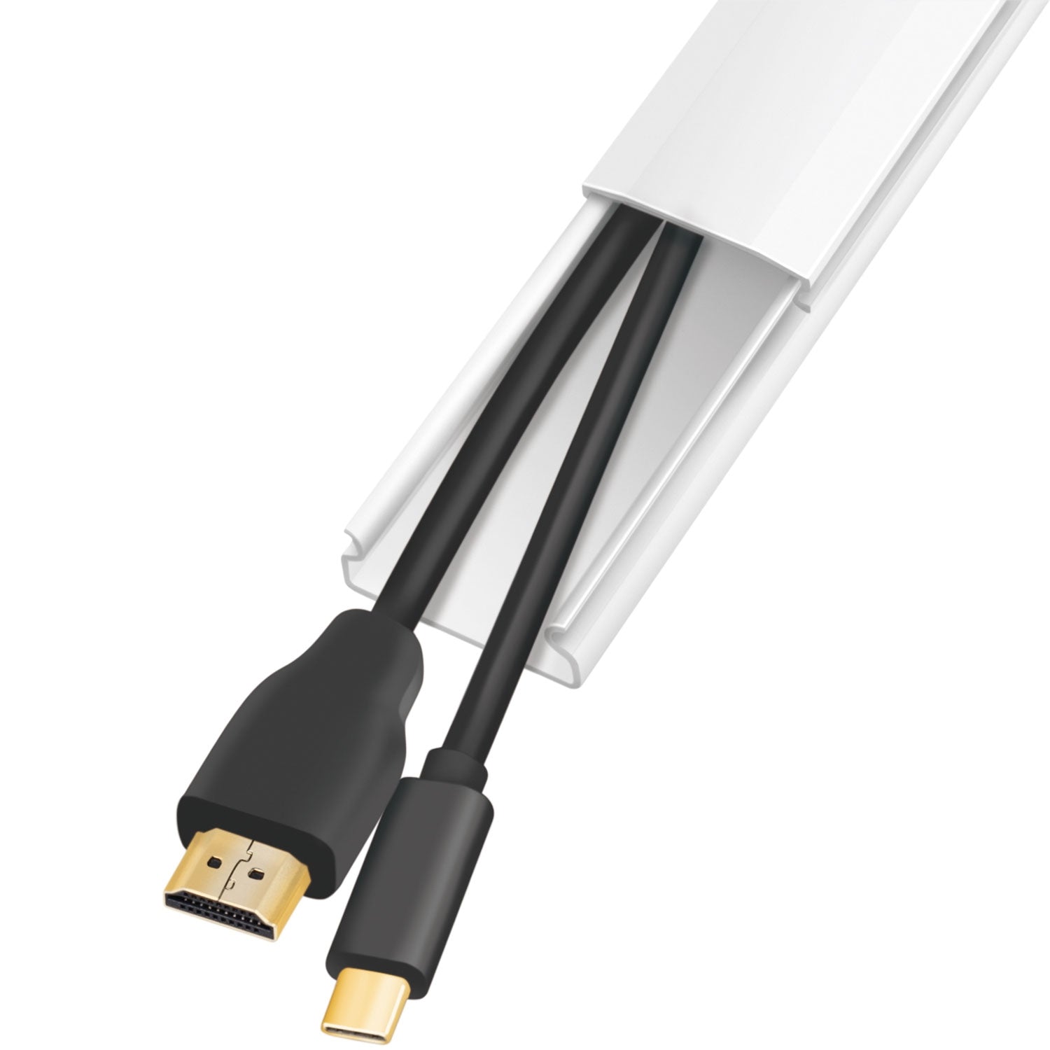 Cable channel kit 67 parts White