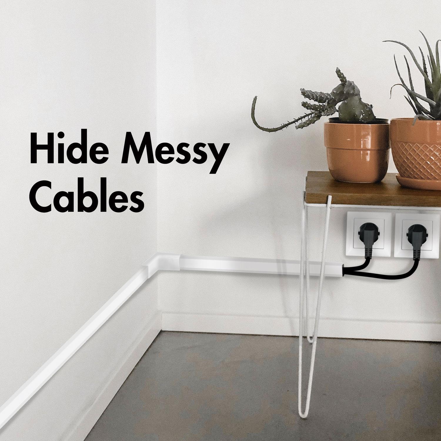 Cable channel kit 67 parts White