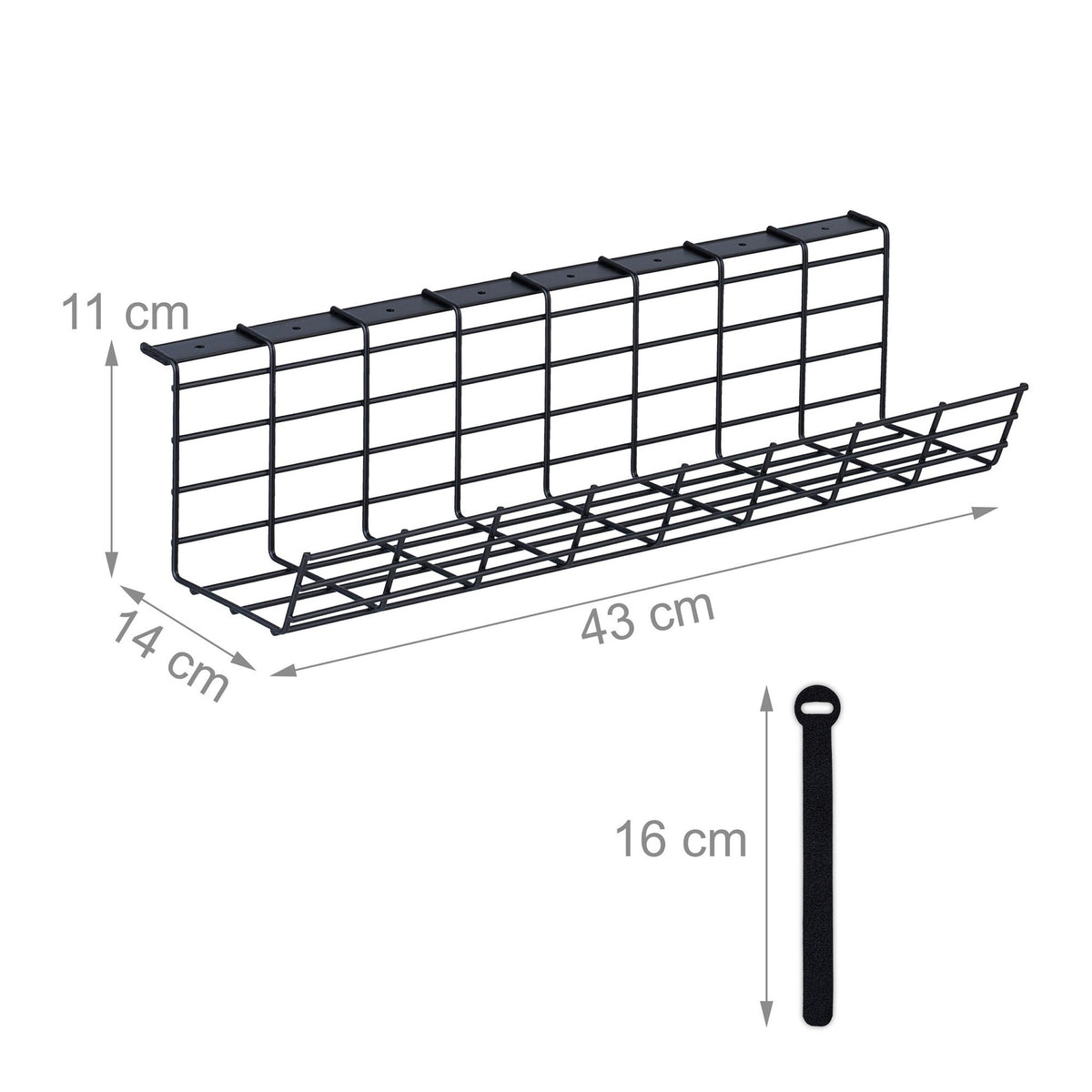 Cable duct for desk set of 2