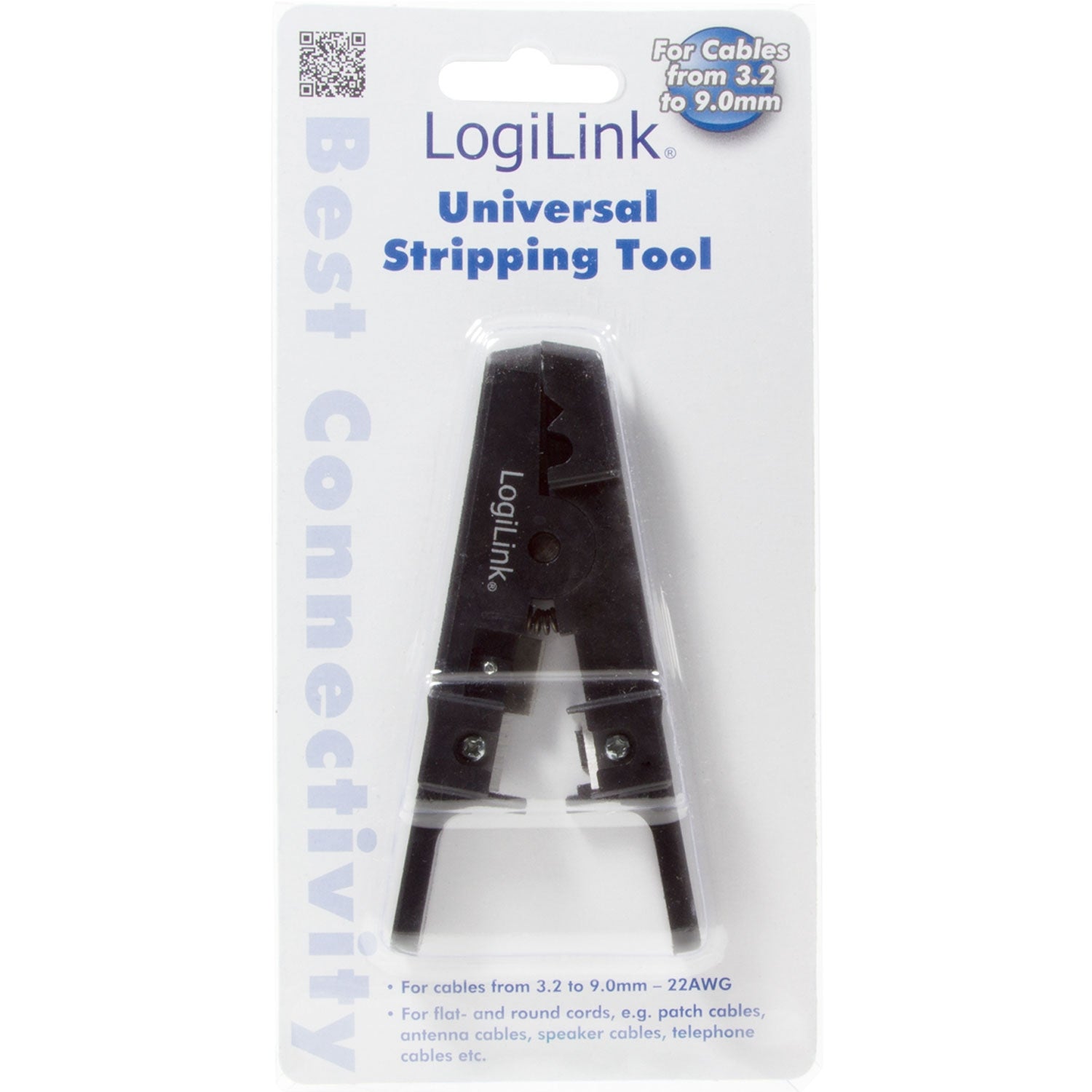 Cable stripper for round cables Ø 3.2-9.5 mm