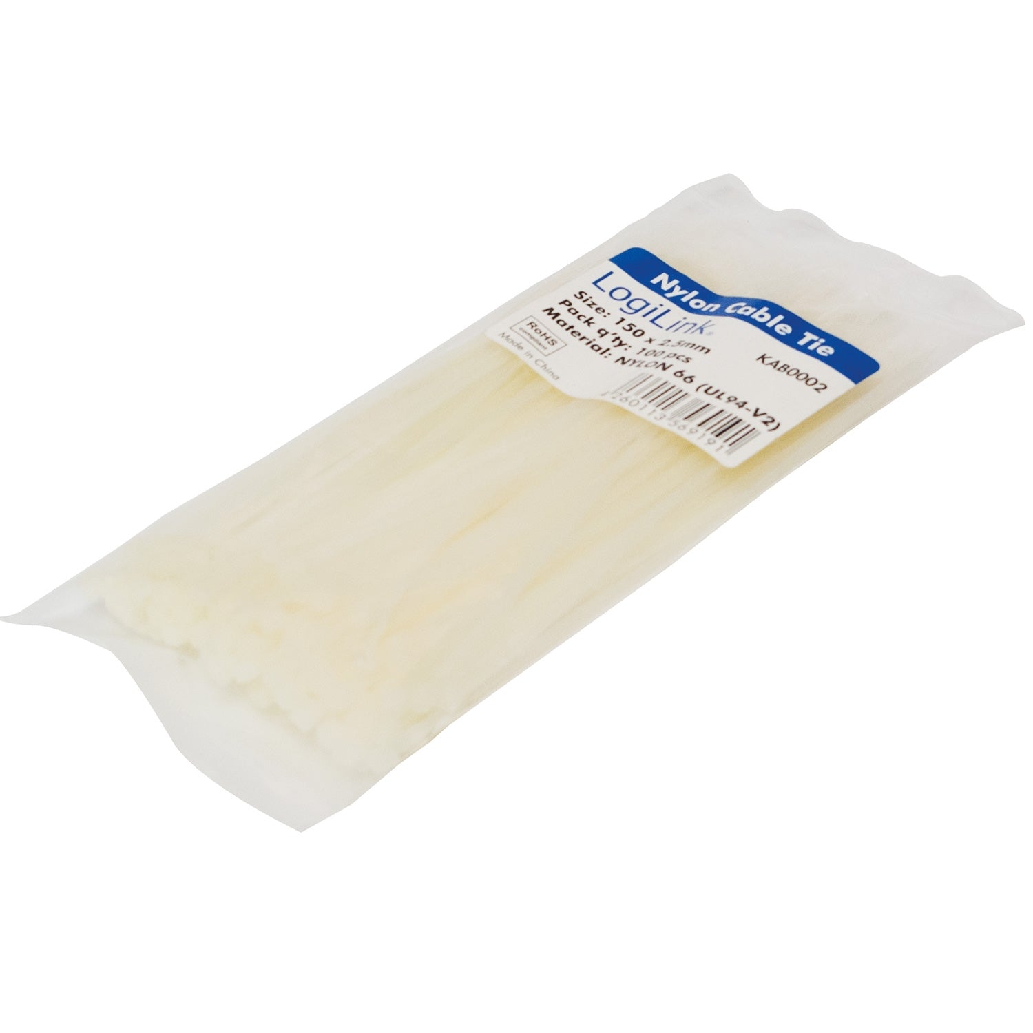 Cable ties 150x2.5mm 11kg 100pcs