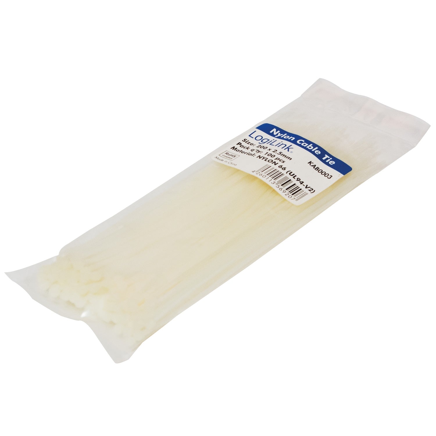 Cable ties 200x2.5mm 11kg 100pcs