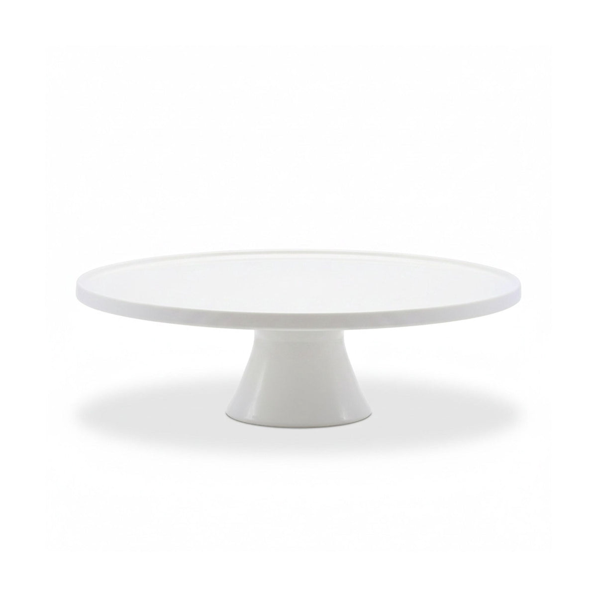 Cake Stand, Round White Ceramic Serving Plate