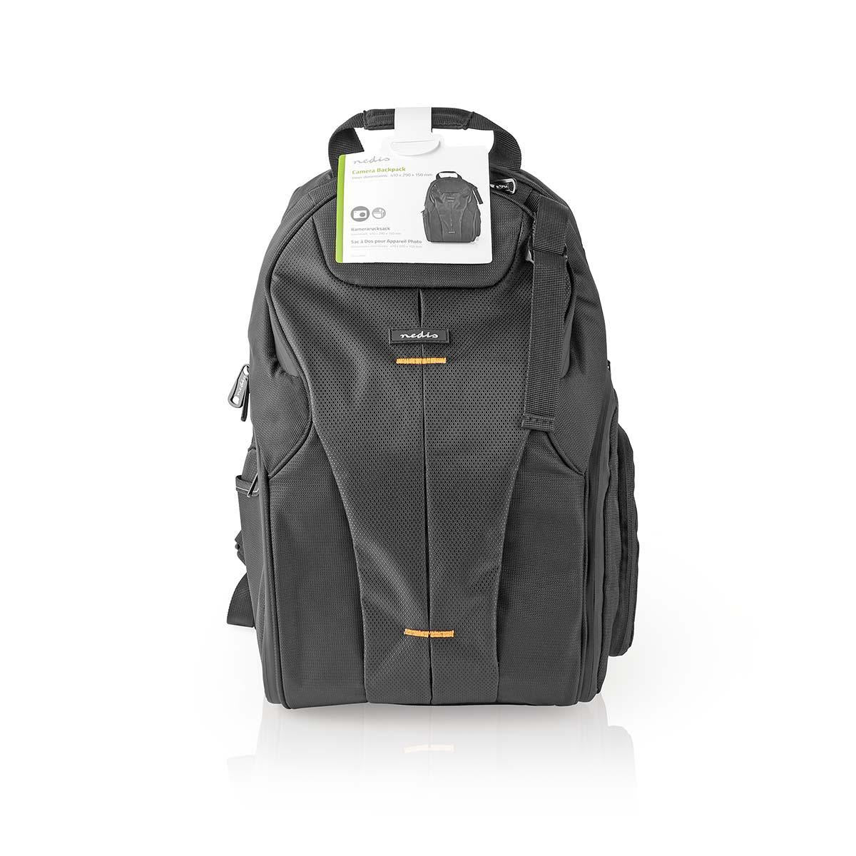 Camera Bag | Backpack | Water repellent | 150 mm | 290 mm | 410 mm | Total number of compartments: 16 | Orange / Black