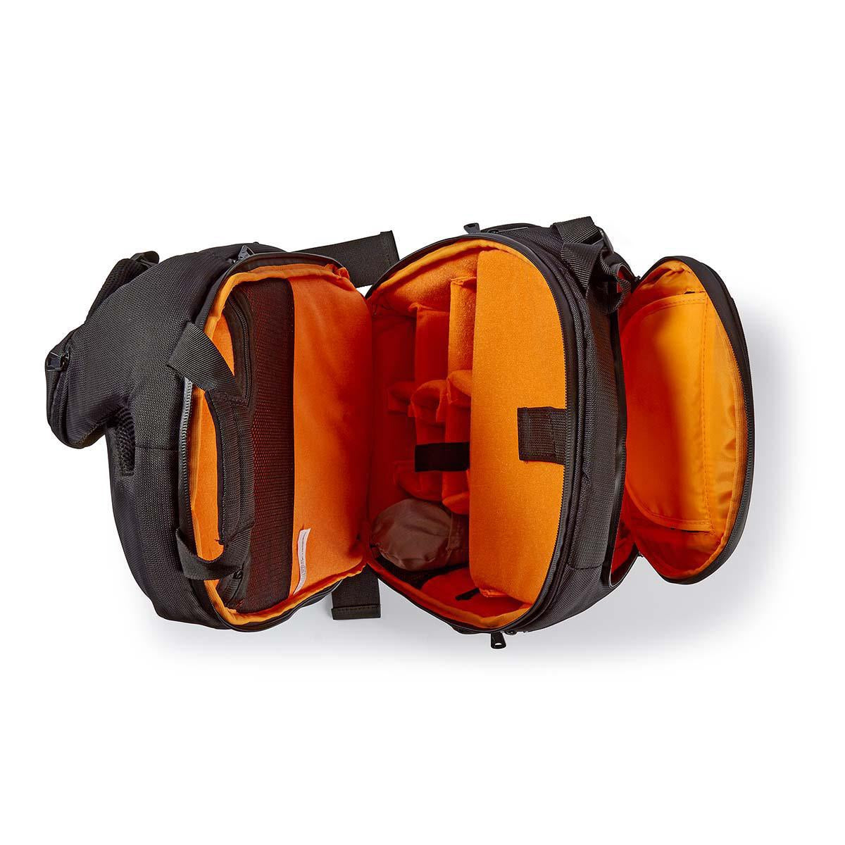Camera Bag | Backpack | Water repellent | 150 mm | 290 mm | 410 mm | Total number of compartments: 16 | Orange / Black