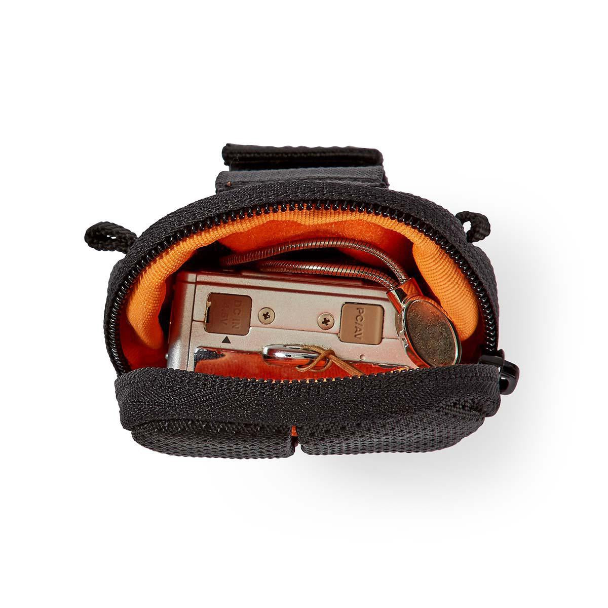 Camera Bag | Compact | Water repellent | 30 mm | 60mm | 100 mm | Total number of compartments: 1 | Orange / Black