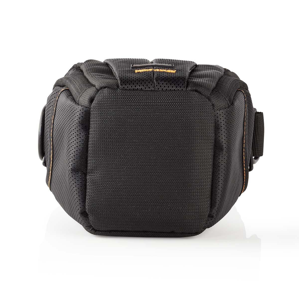 Camera Bag | Holster | Water-repellent | 140 mm | 185 mm | 145 mm | Total number of compartments: 3 | Black / Orange