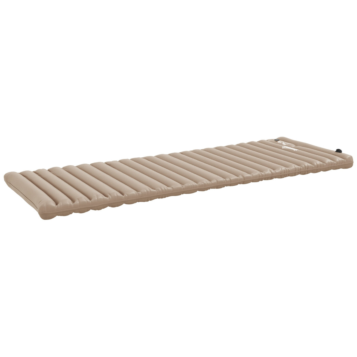 Camping Sleeping Mat, Air Mattress With Foot Pump, Water-Repellent Air Bed With Carry Bag, Sleeping Mat For Garden, Holds Up To 120 Kg, Khaki
