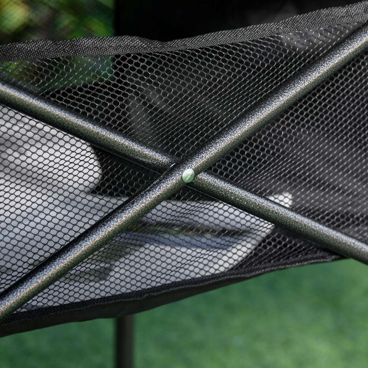 Camping Table Folding Aluminum Folding Table Lightweight Portable With Mesh Bag Black 70X70X69Cm