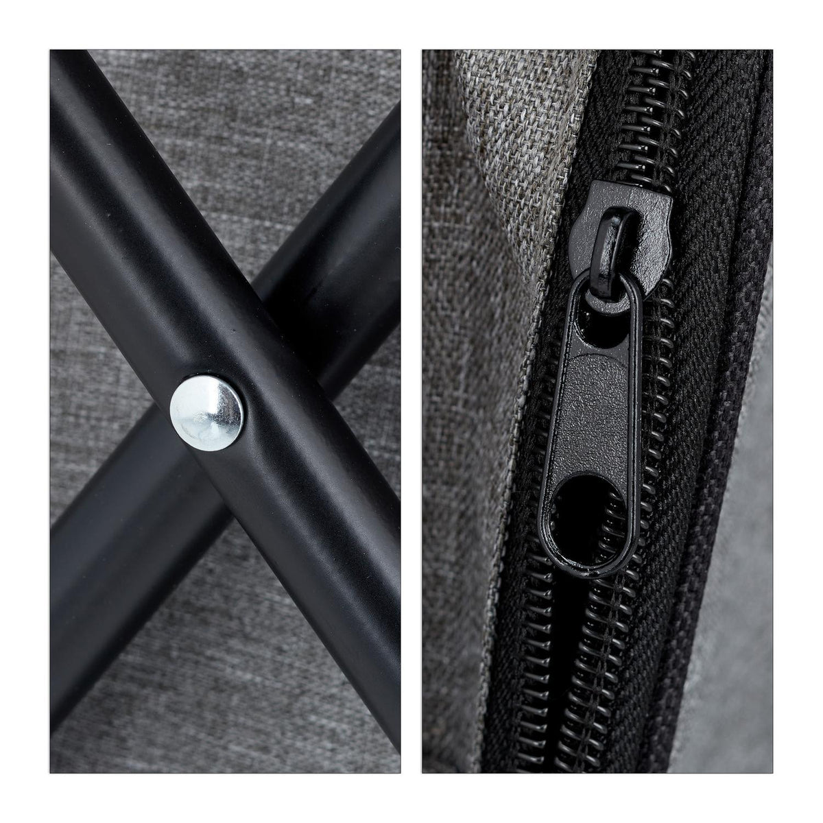 Camping stool with backrest