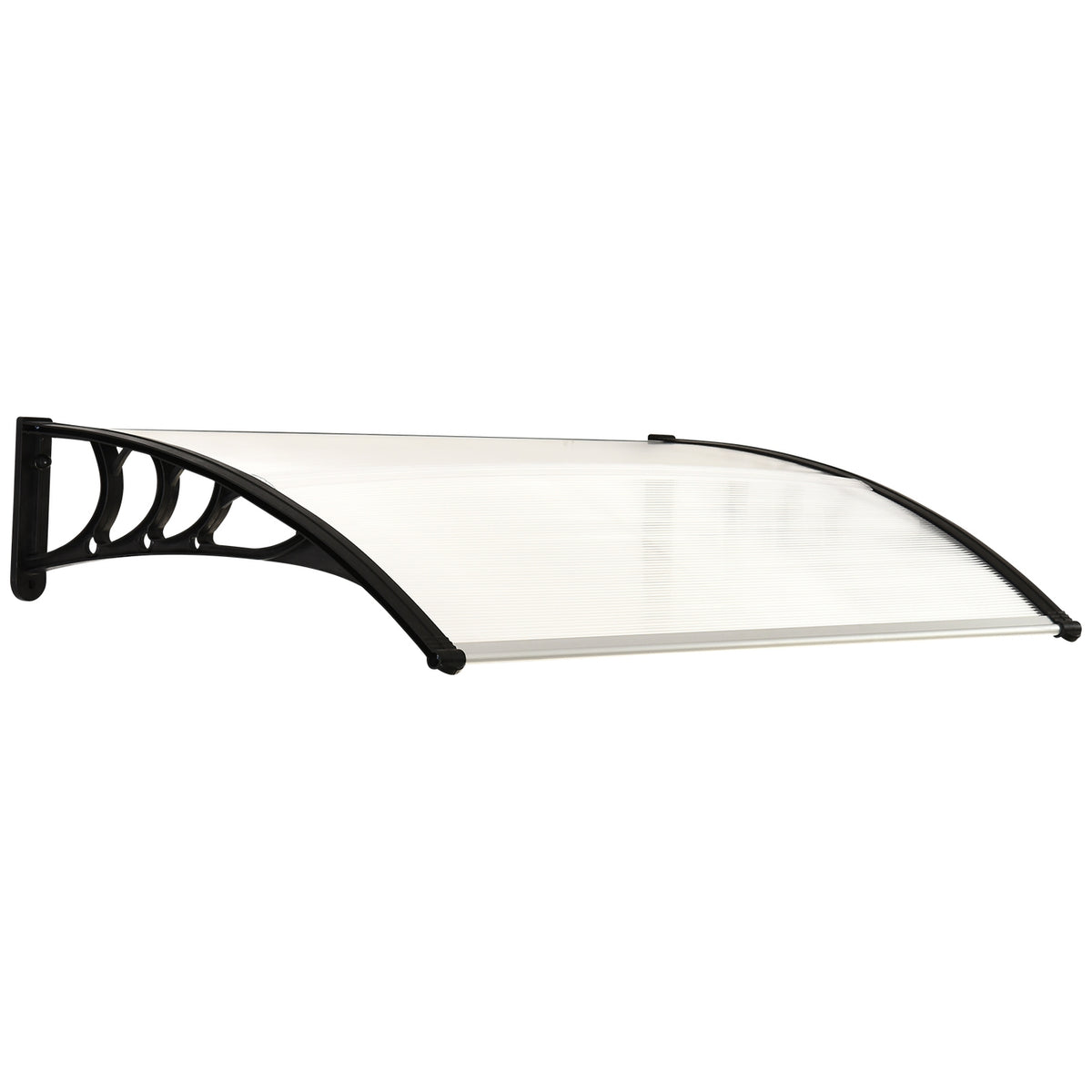 Canopy Front Door Patio Canopy Pent Canopy Made Of Polycarbonate, Transparent, 75X100Cm