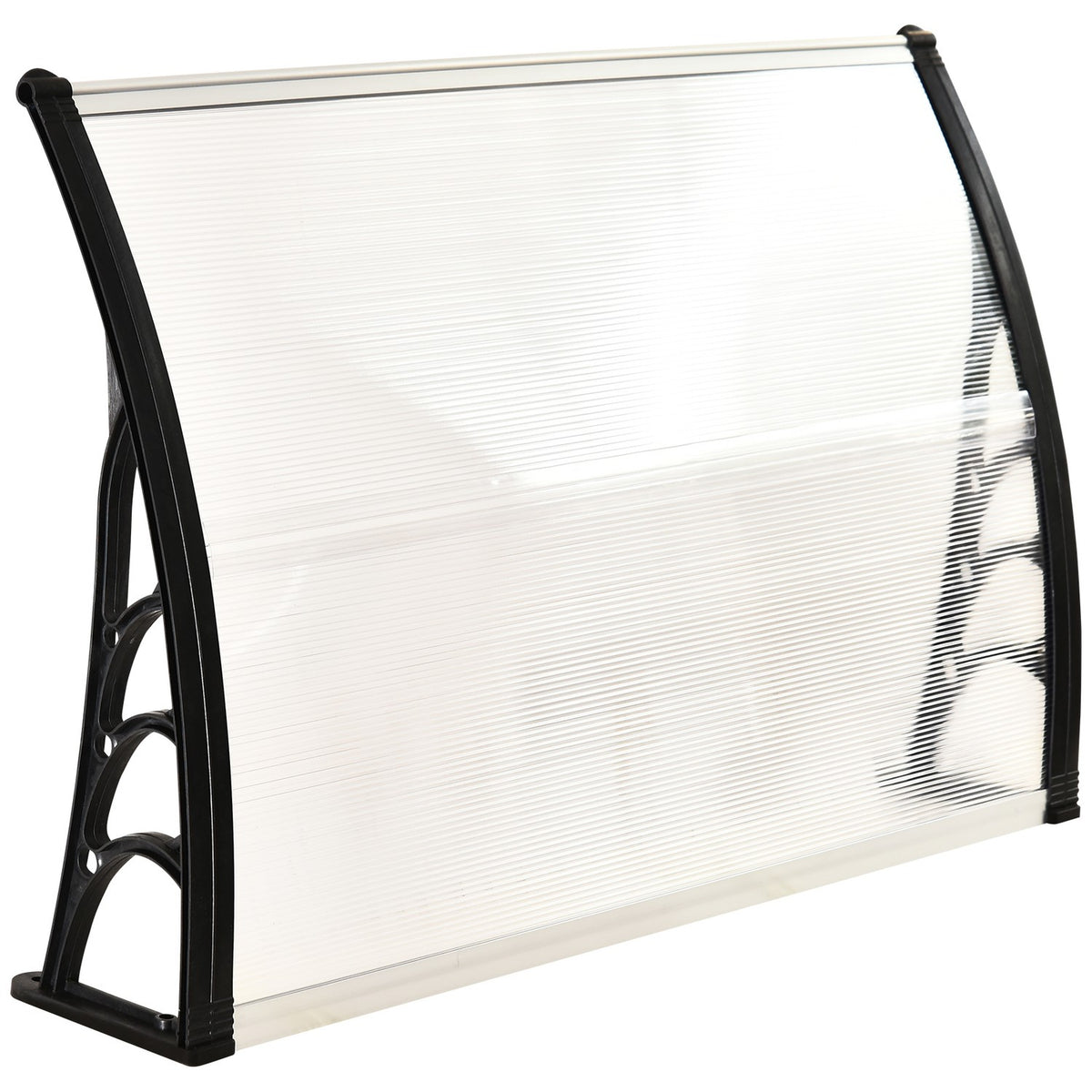 Canopy Front Door Patio Canopy Pent Canopy Made Of Polycarbonate, Transparent, 75X100Cm
