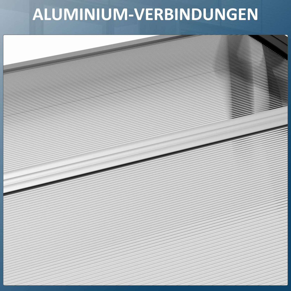 Canopy for front door canopy 90 x 295 cm, arched canopy with UV protection, front door roof sun protection made of polycarbonate rain protection