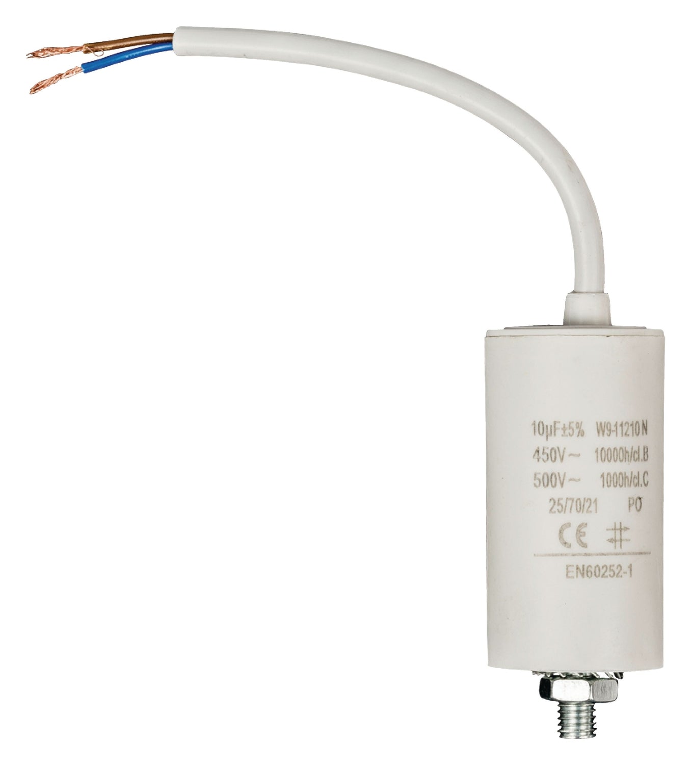 Capacitor 450V + Cable 10.0uf / 450 V + cable