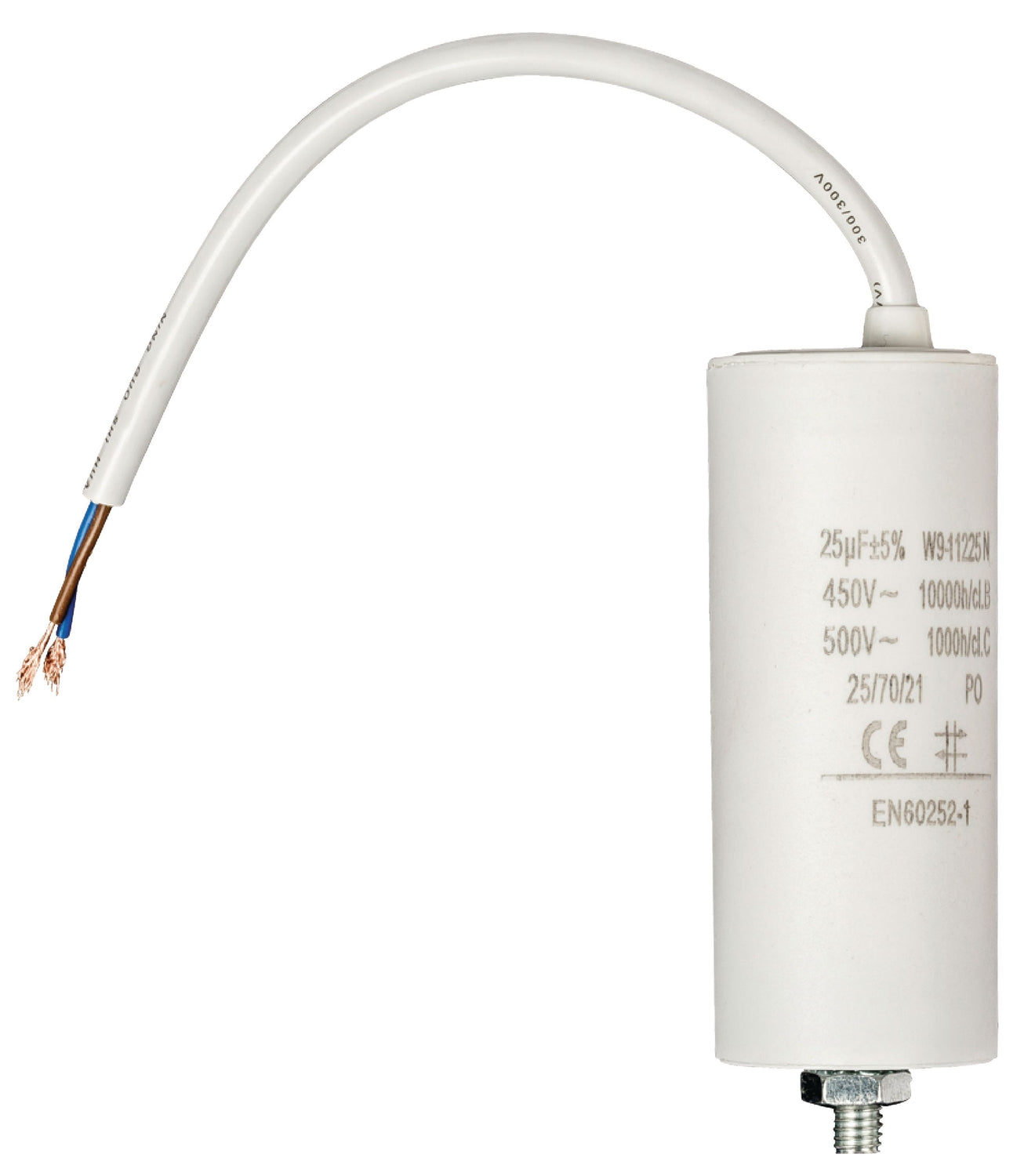 Capacitor 450V + Cable 25.0uf / 450 V + cable