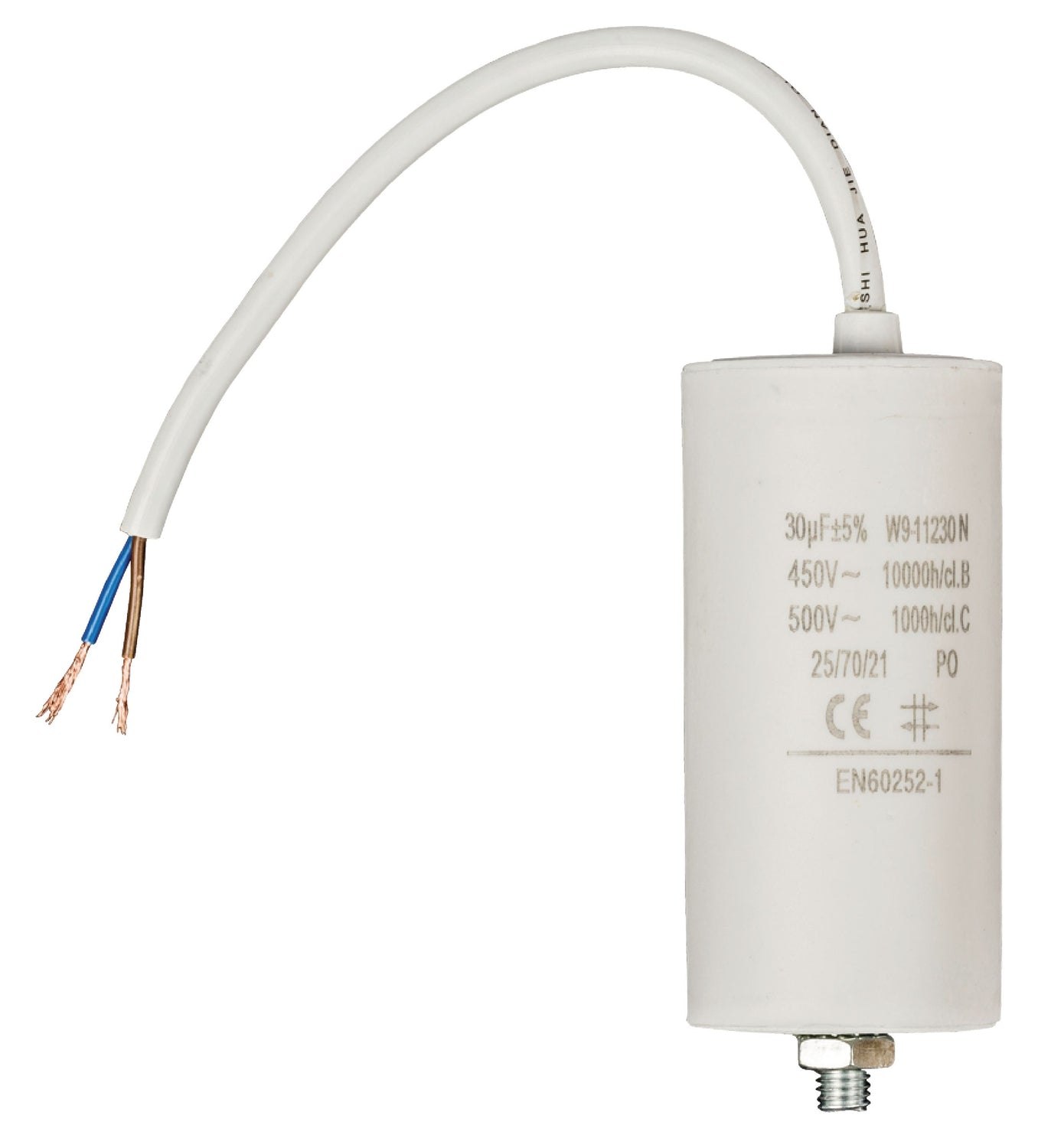 Capacitor 450V + Cable 30.0uf / 450 V + cable