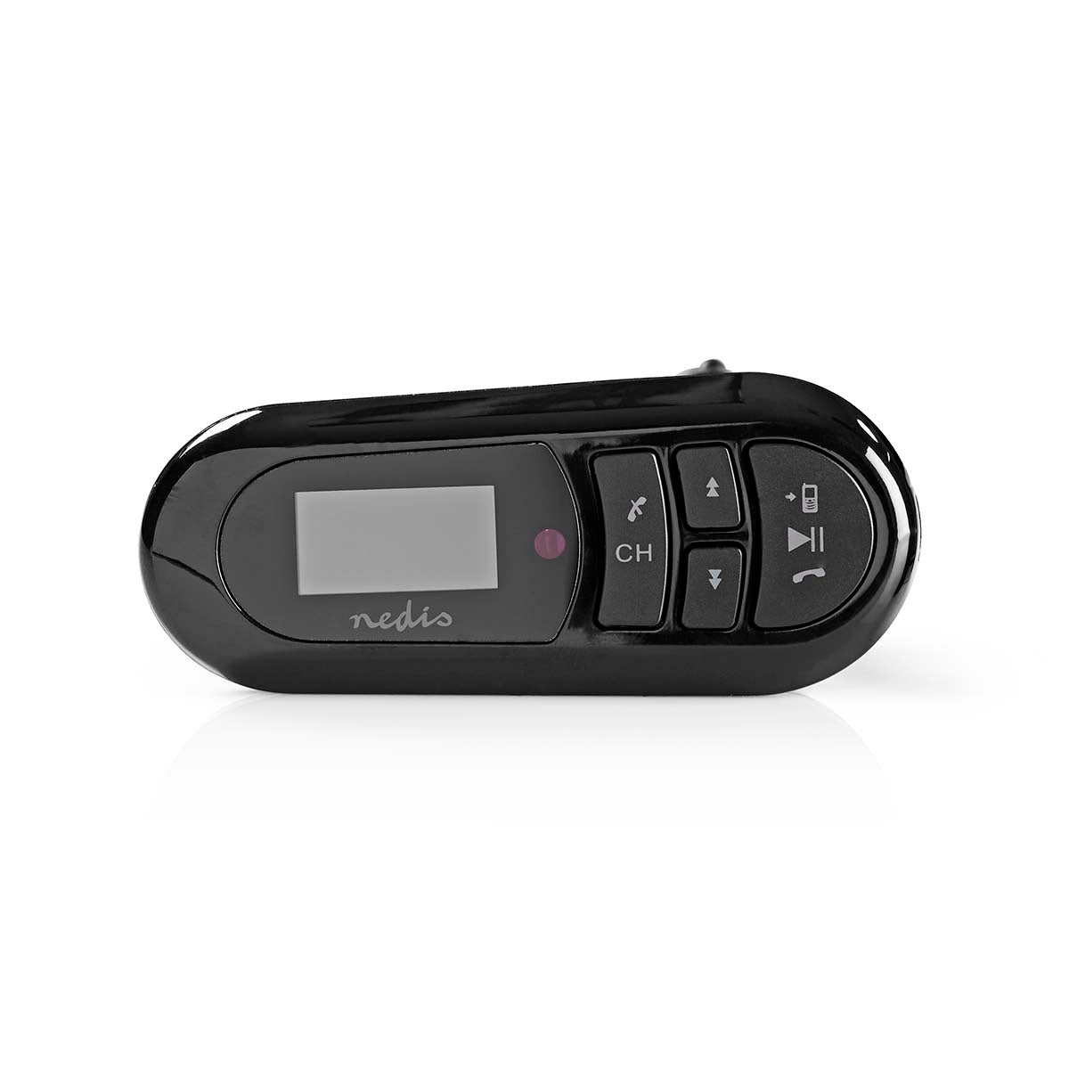 Car FM Transmitter | Gooseneck | Wireless calls | 0.4 " | LCD screen | Bluetooth® | 5.0 V DC / 0.5 A | Google Assistant / Siri | Black