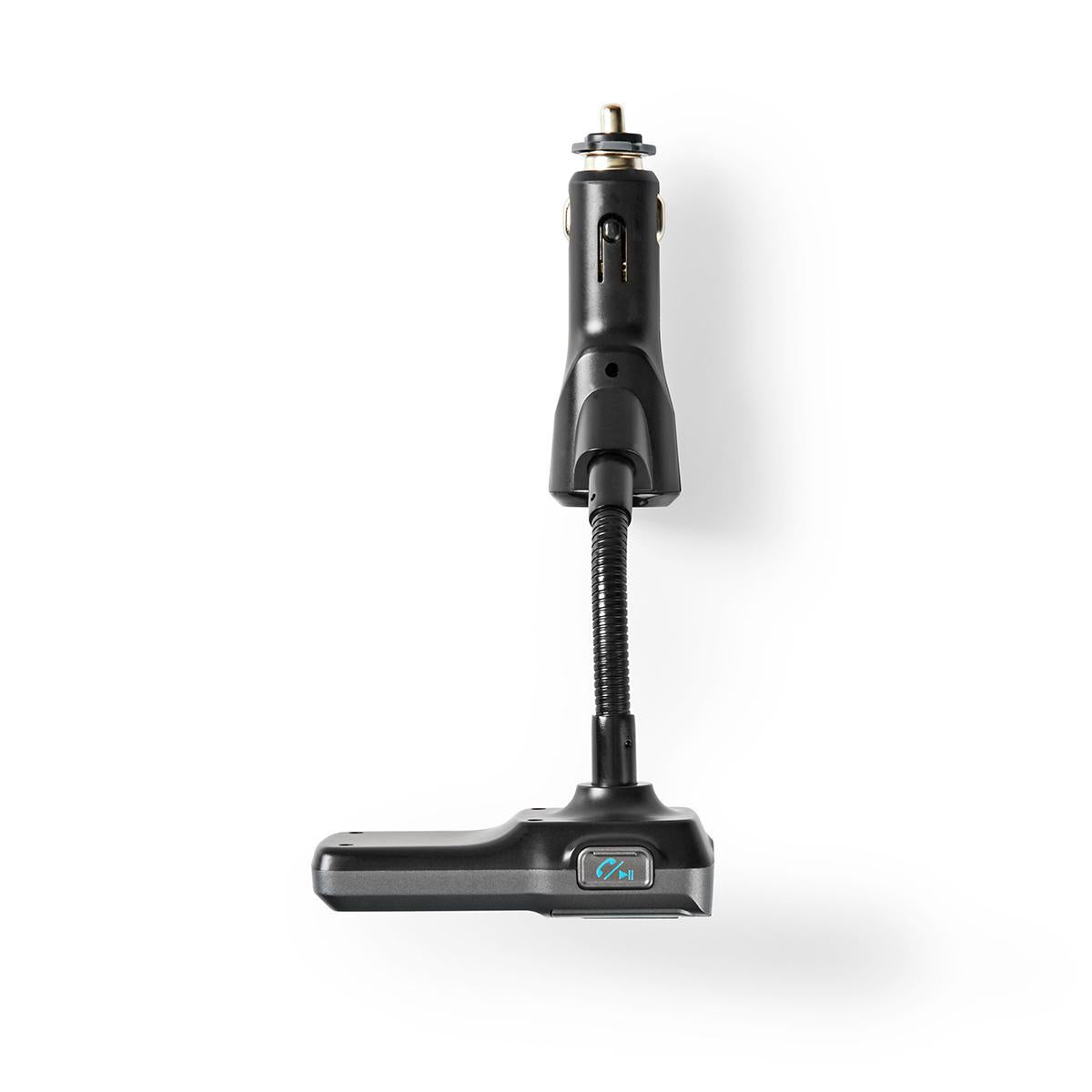 Car FM Transmitter | Gooseneck | Wireless calls | 2.0 " | LED Screen | Bluetooth® | QC 3.0 / 5.0 V DC / 2.4 A | Fast charging | Bass boost | Google Assistant / Siri | Gray / Black